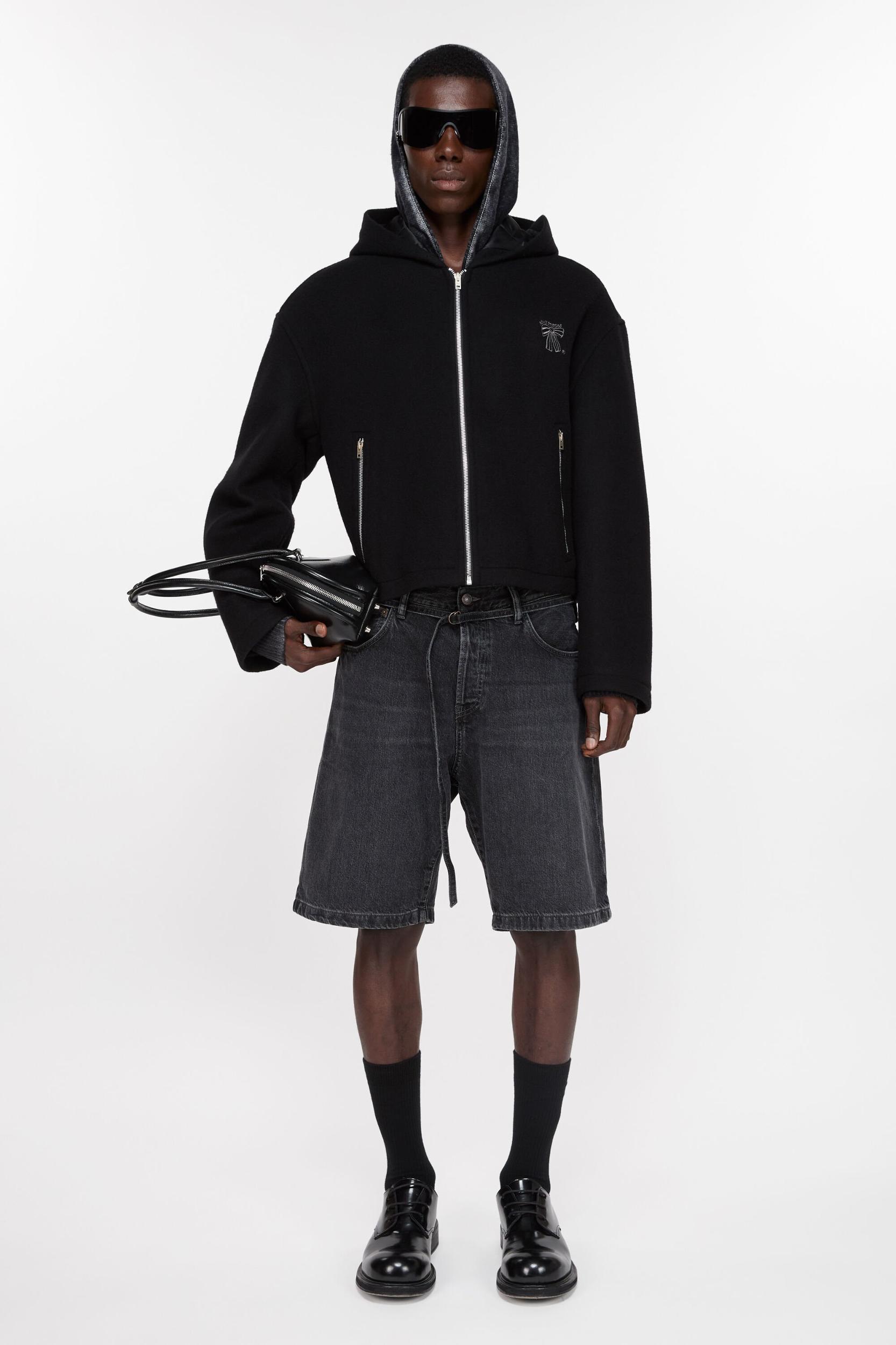 Hooded jacket wool blend Product Image