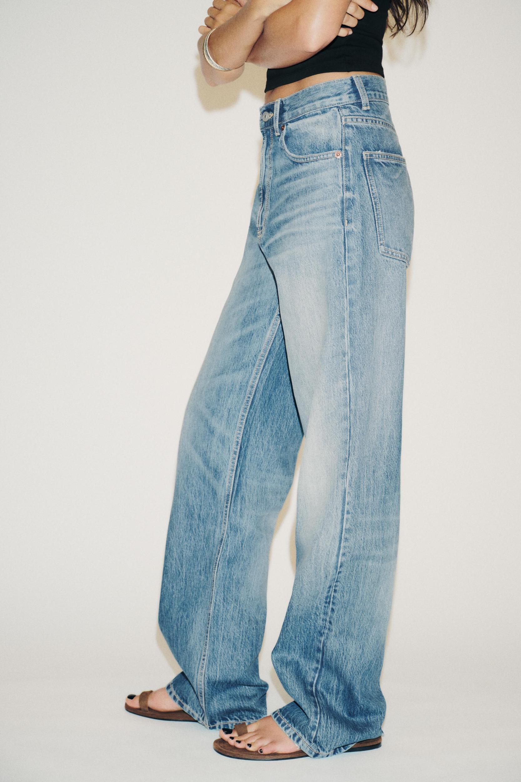 TRF HIGH WAIST WIDE LEG FULL LENGTH JEANS Product Image