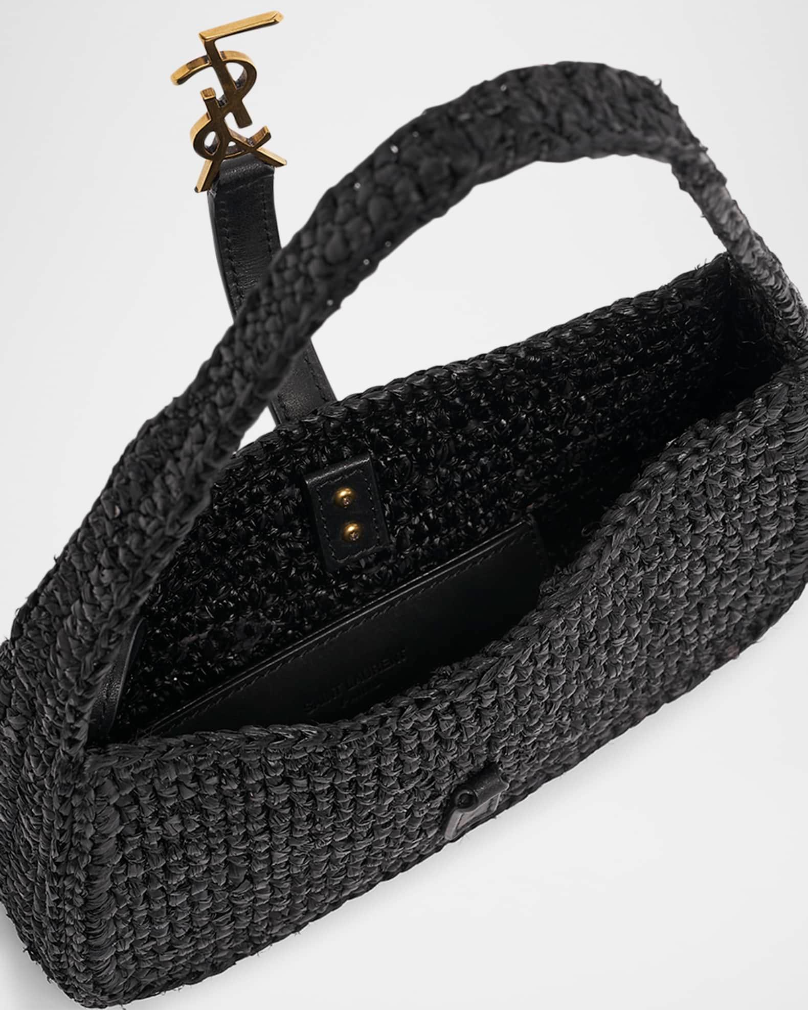Le 5 A 7 Mini YSL Shoulder Bag in Raffia   Product Image