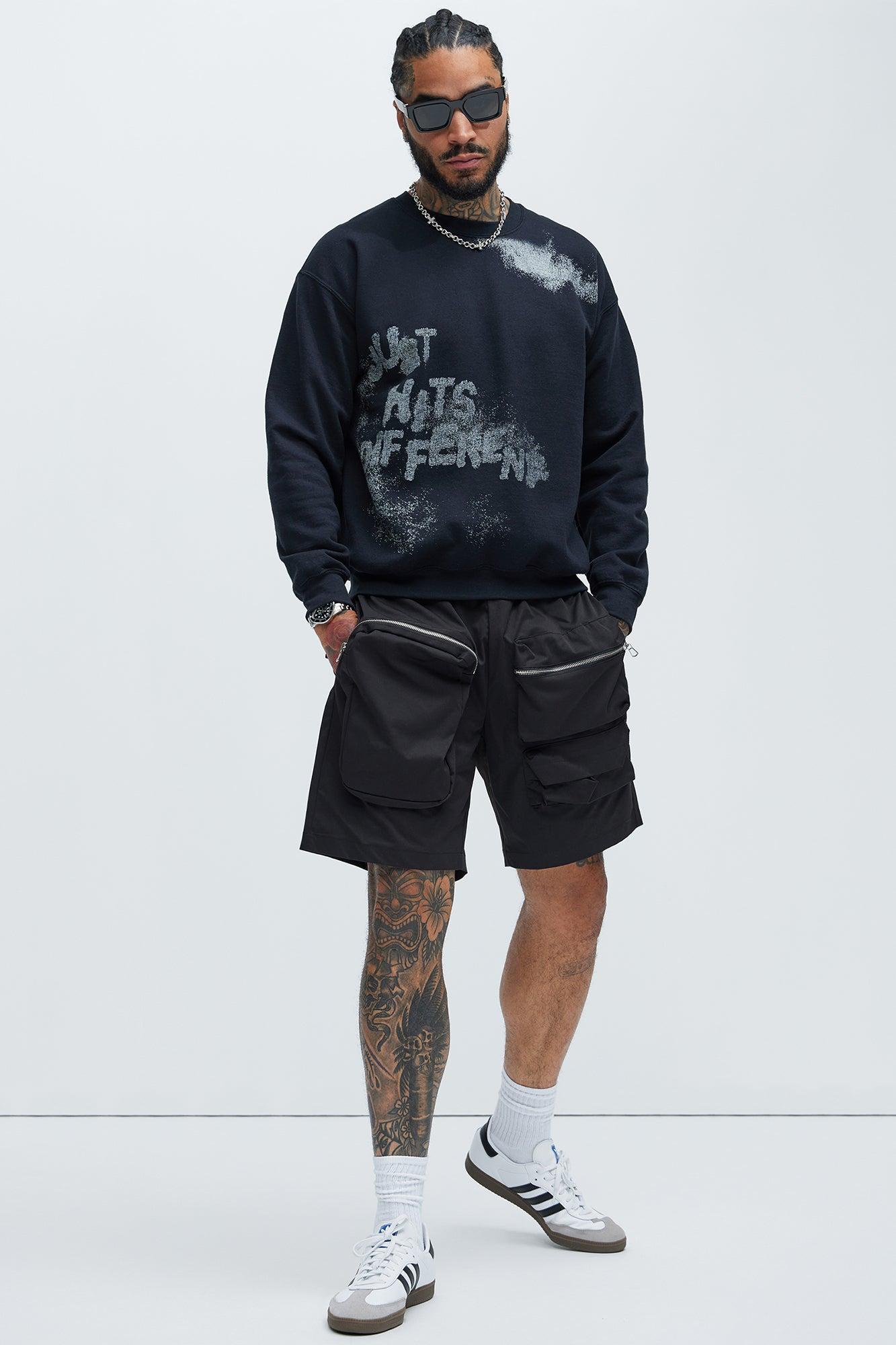 Just Hits Different Sweatshirt - Black Product Image