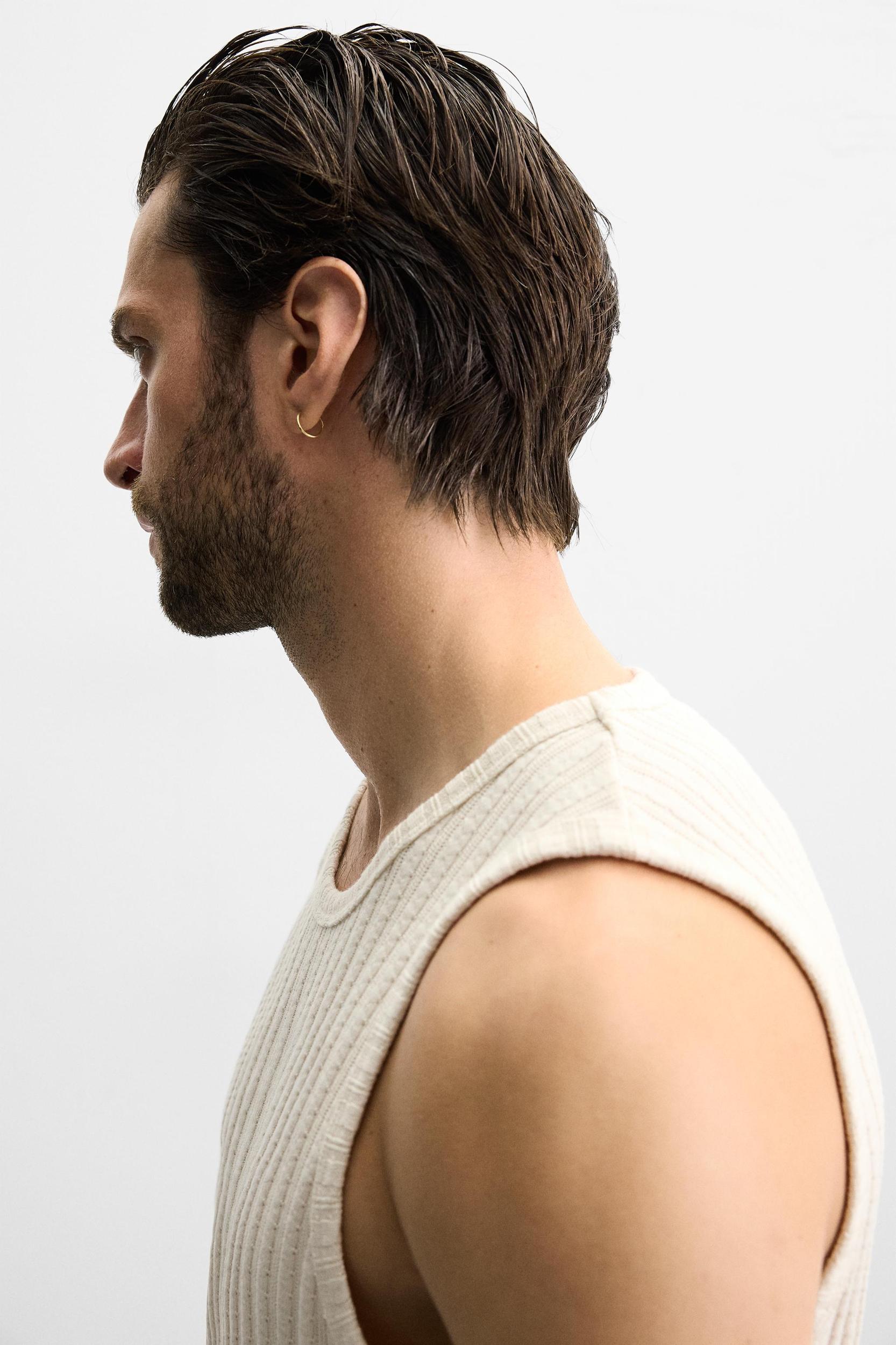 JACQUARD STRIPE TANK TOP Product Image