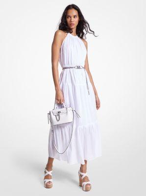 Chain Halter Cotton Lawn Midi Dress Product Image