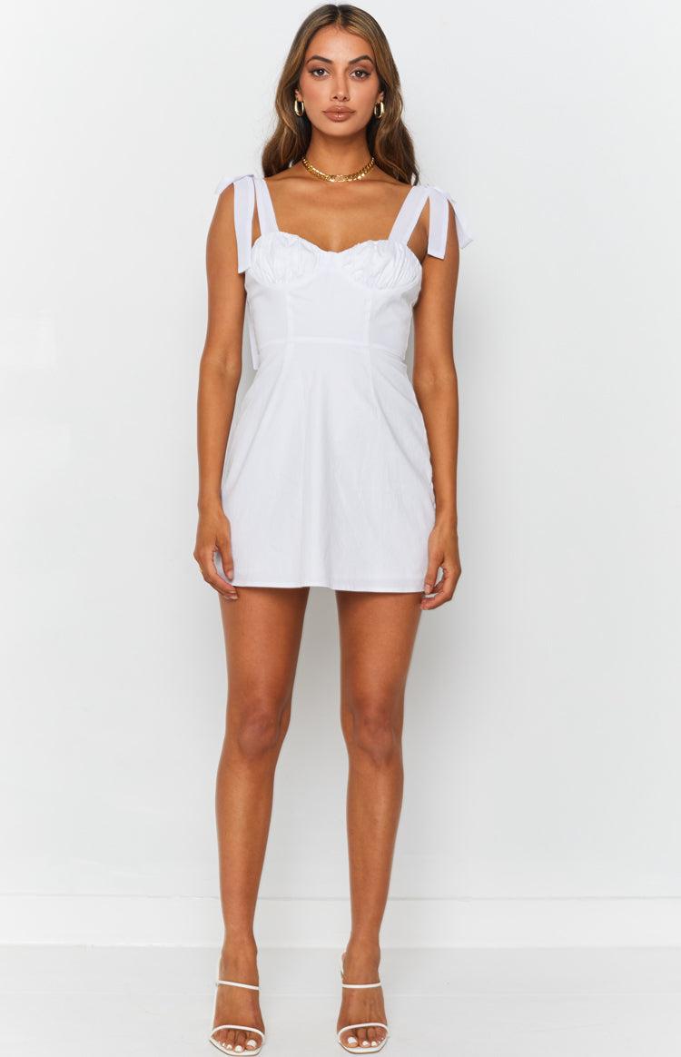 First Kiss Mini Dress White Product Image