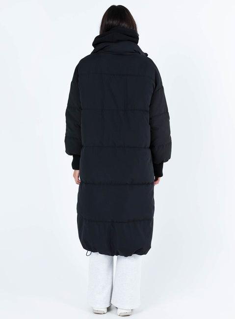 Abe Longline Puffer Jacket Black Product Image