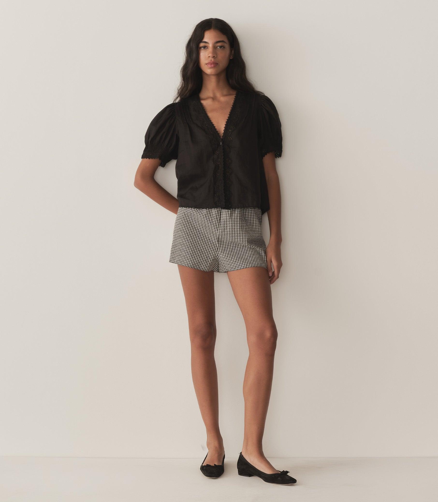 BRIGITTA TOP -- BLACK Product Image