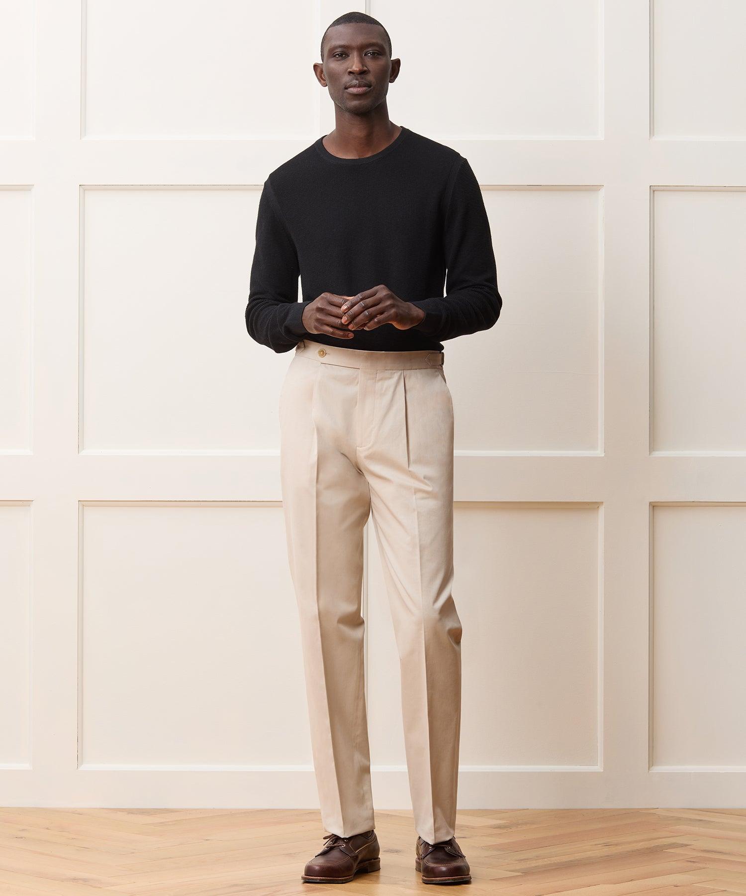 Italian Cotton Side Tab Trouser Product Image