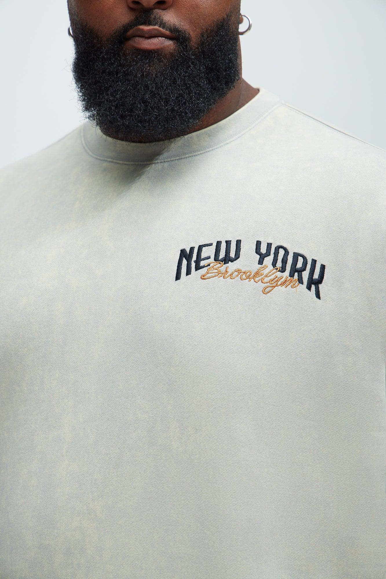 No Bad Day New York Crew Neck Sweatshirt - Grey Product Image