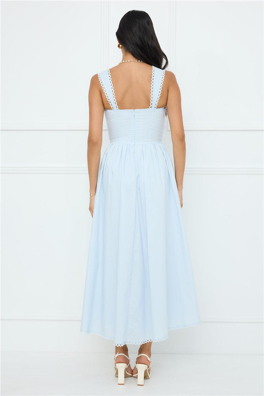 Luxe Serene Midi Dress Blue Product Image