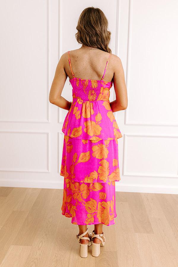 Serene Energy Floral Midi Dress Product Image