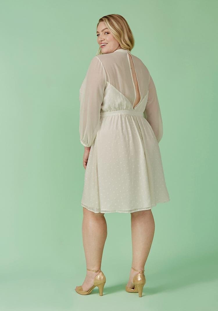 Sheerly Blessed In Bliss Fit and Flare Dress Product Image
