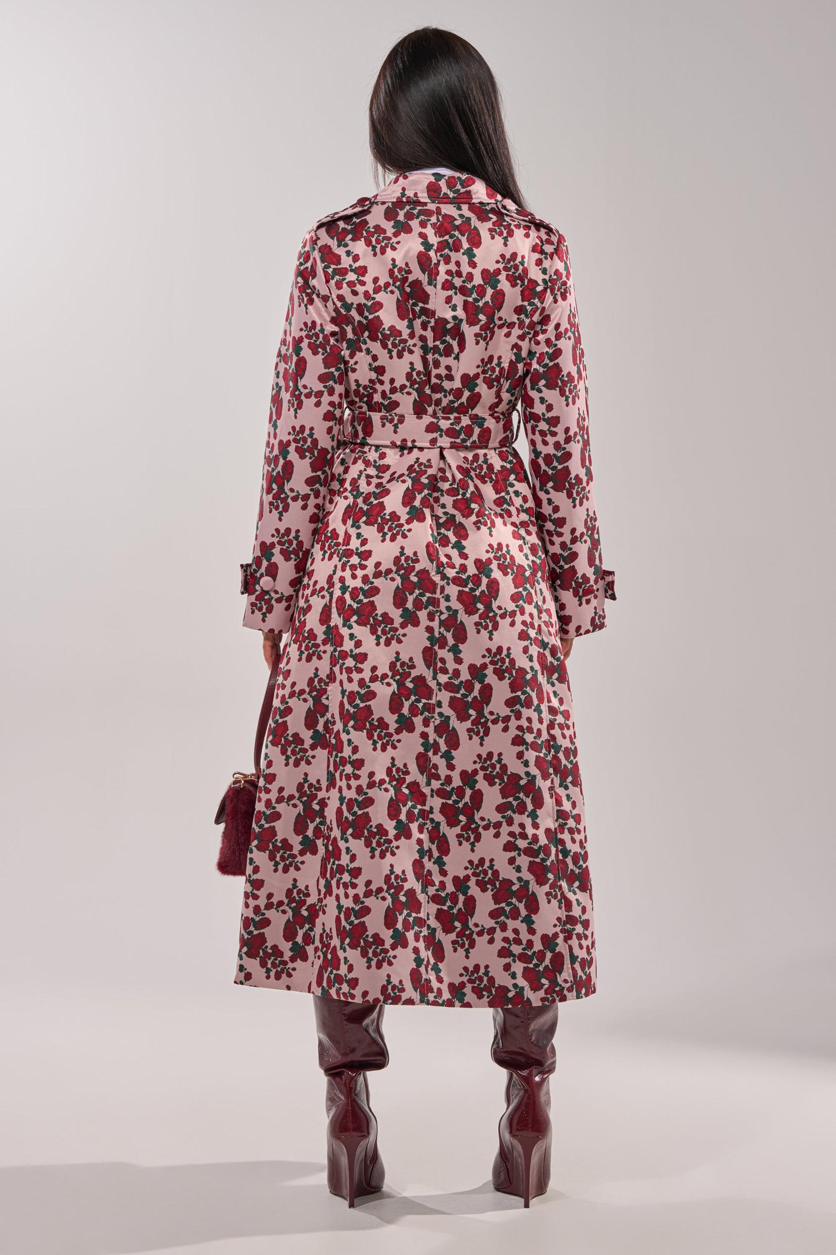 BUY ME ROSES JACQUARD TRENCH Product Image