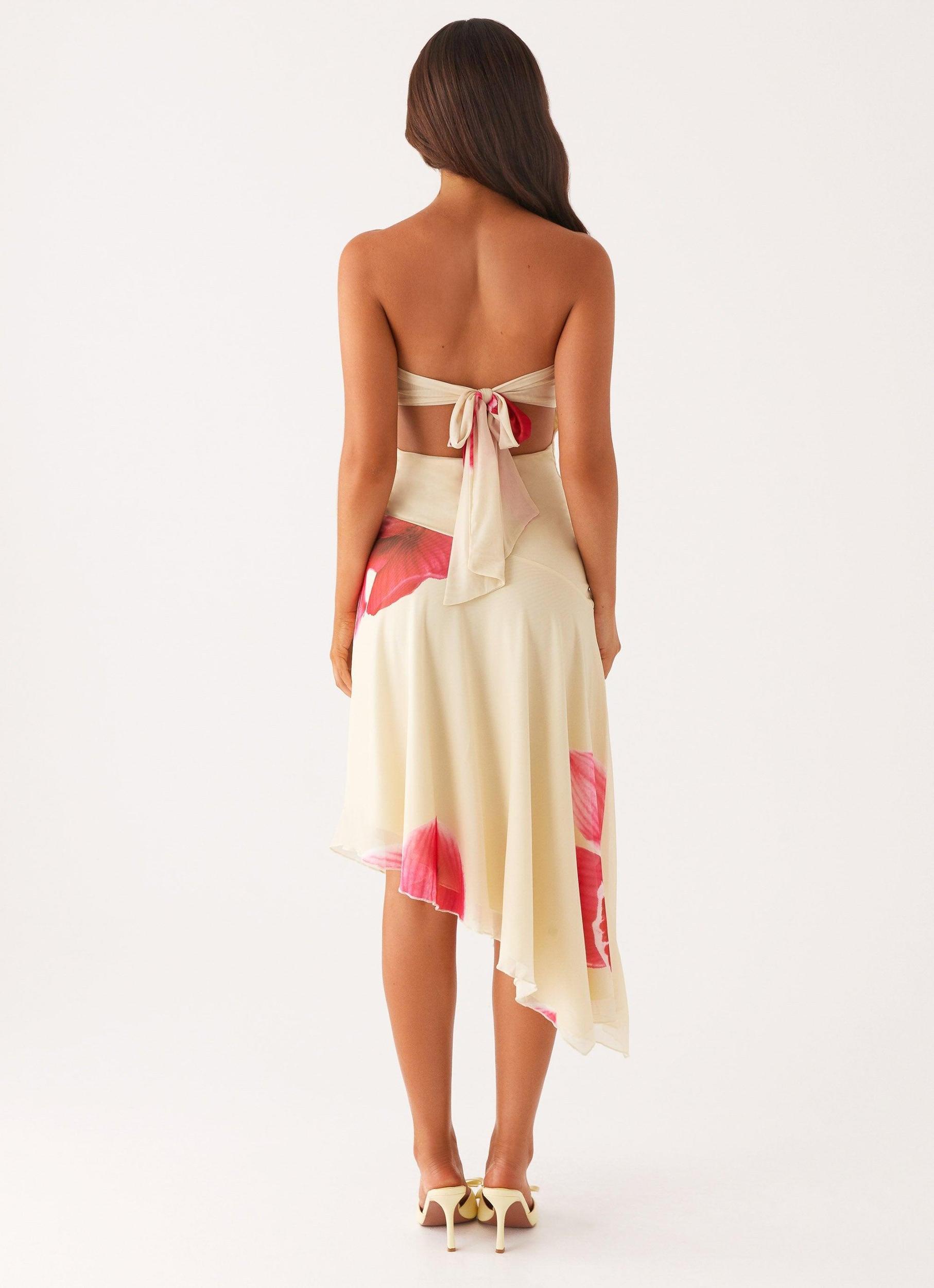 Mariposa Midi Dress - Orchid Yellow Product Image