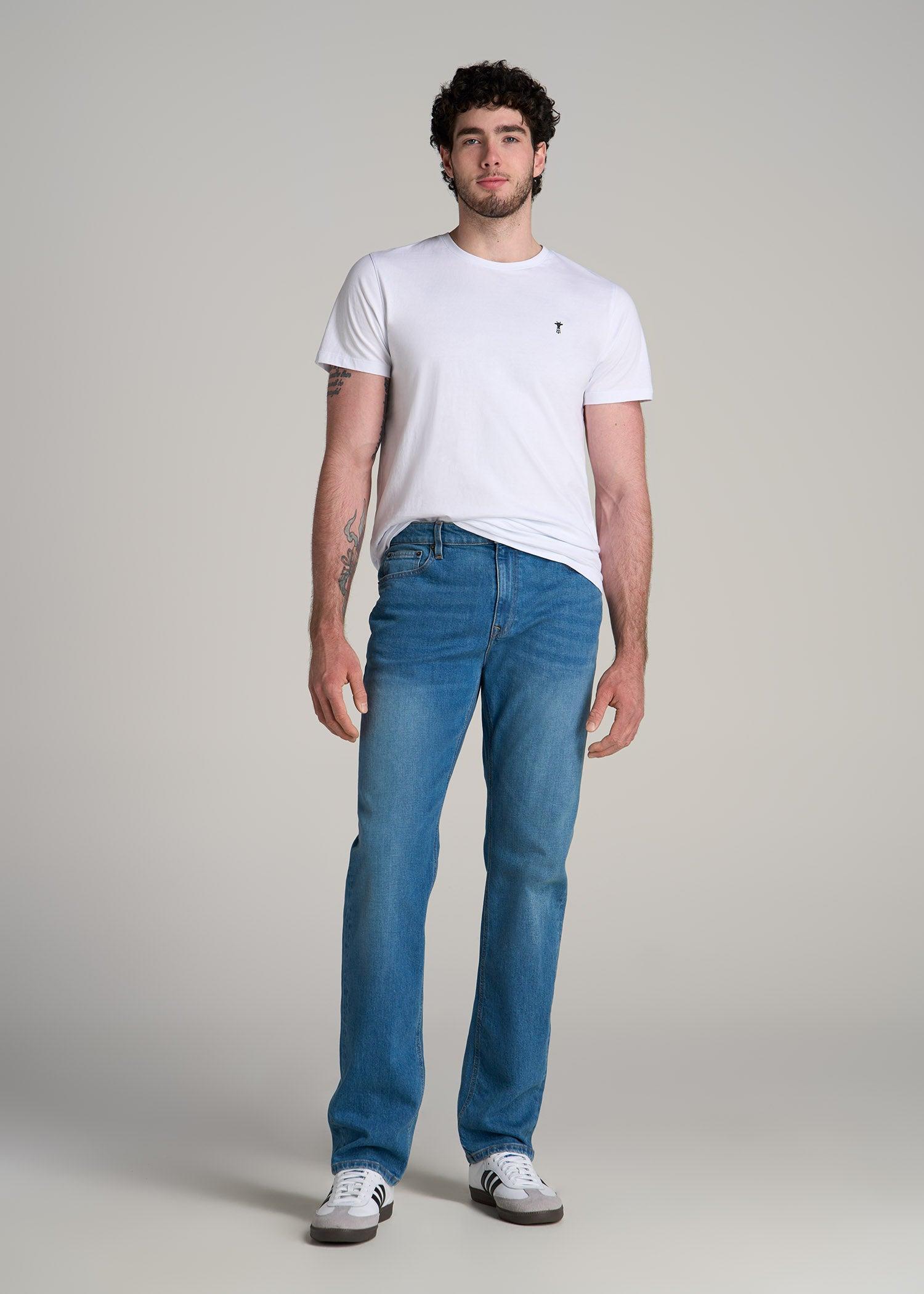Americana Collection J1 Straight Fit Jeans For Tall Men in Sail Blue Male Product Image