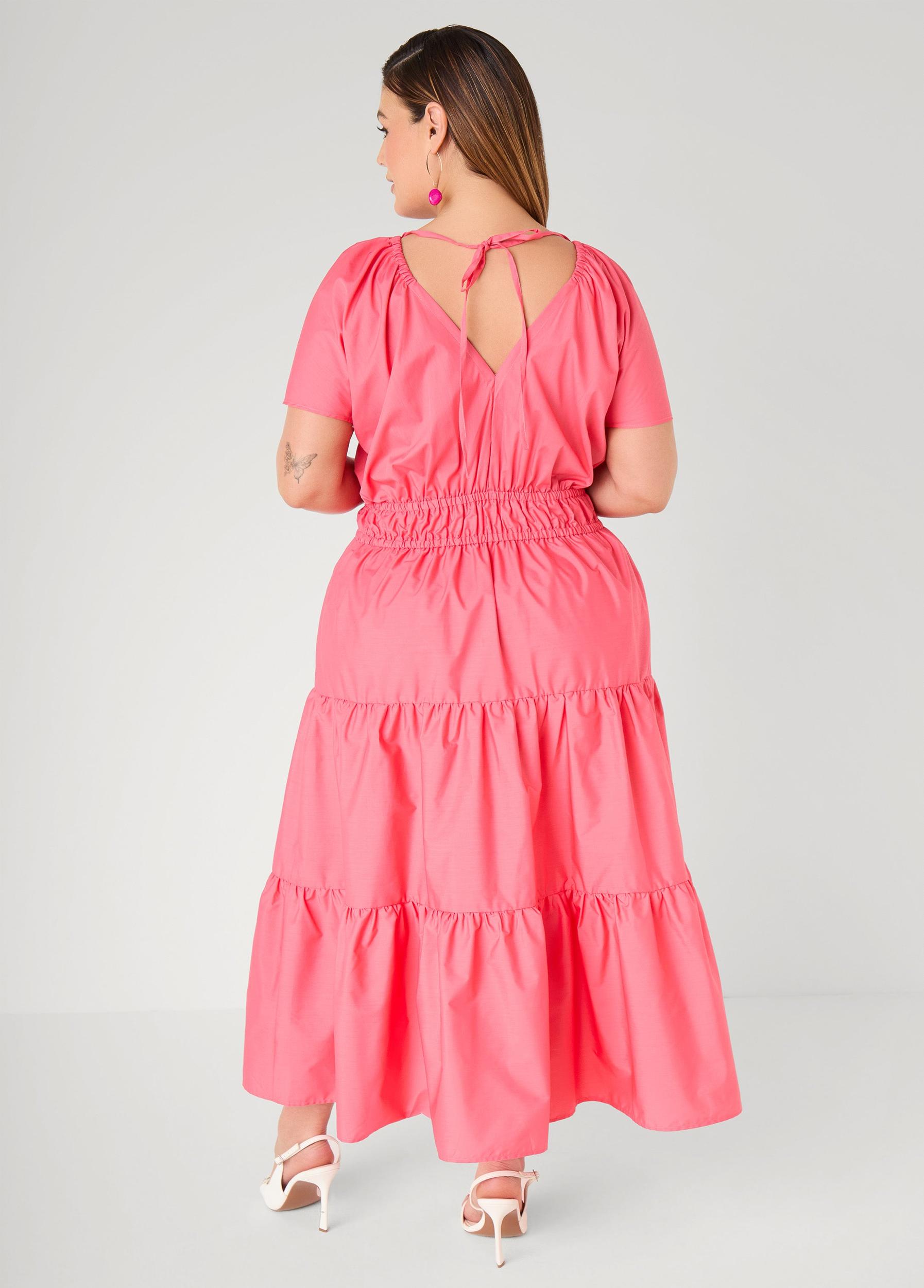 Tie Back A Line Maxi Dress Product Image