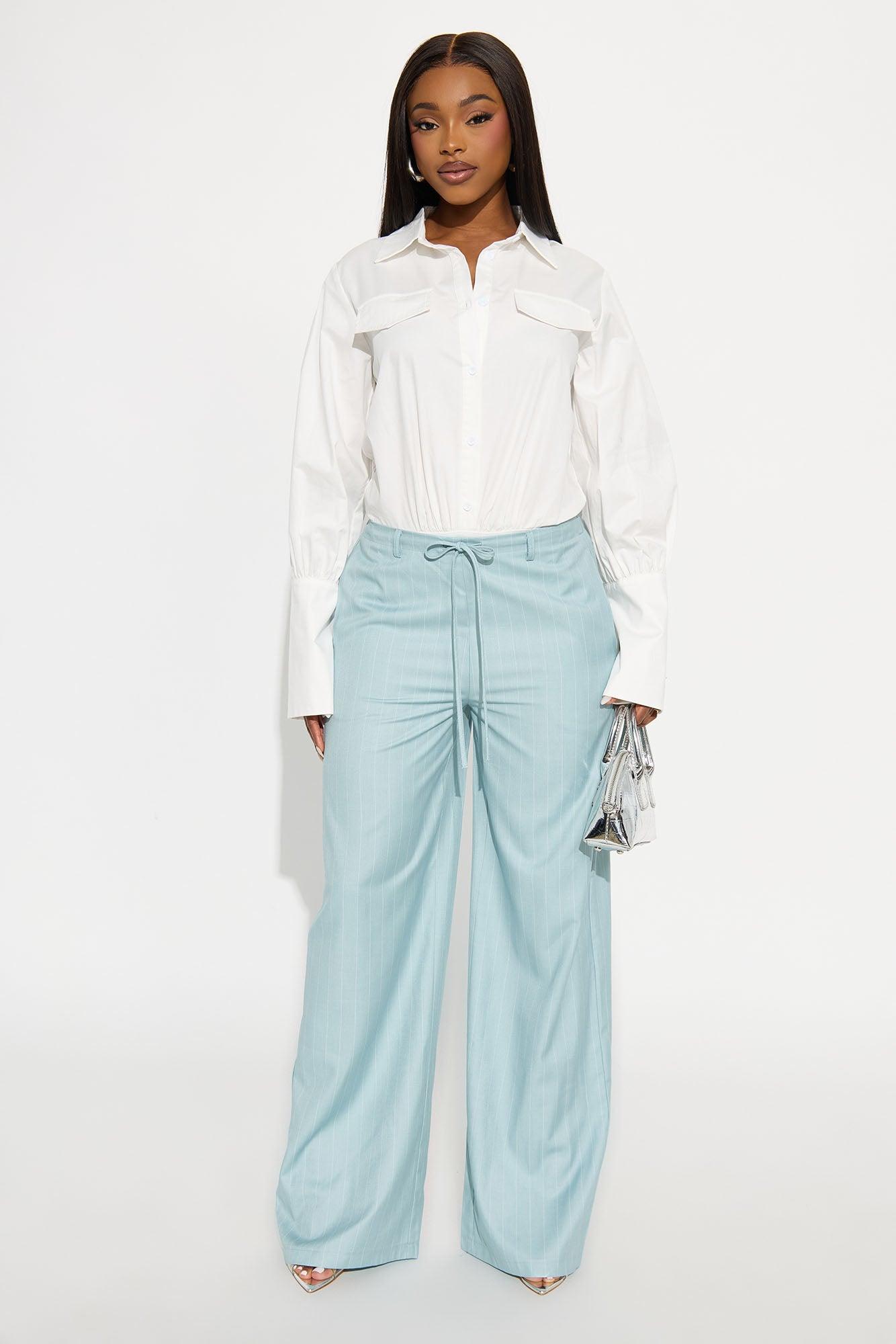 Be The Vibe Poplin Bodysuit - White Female Product Image