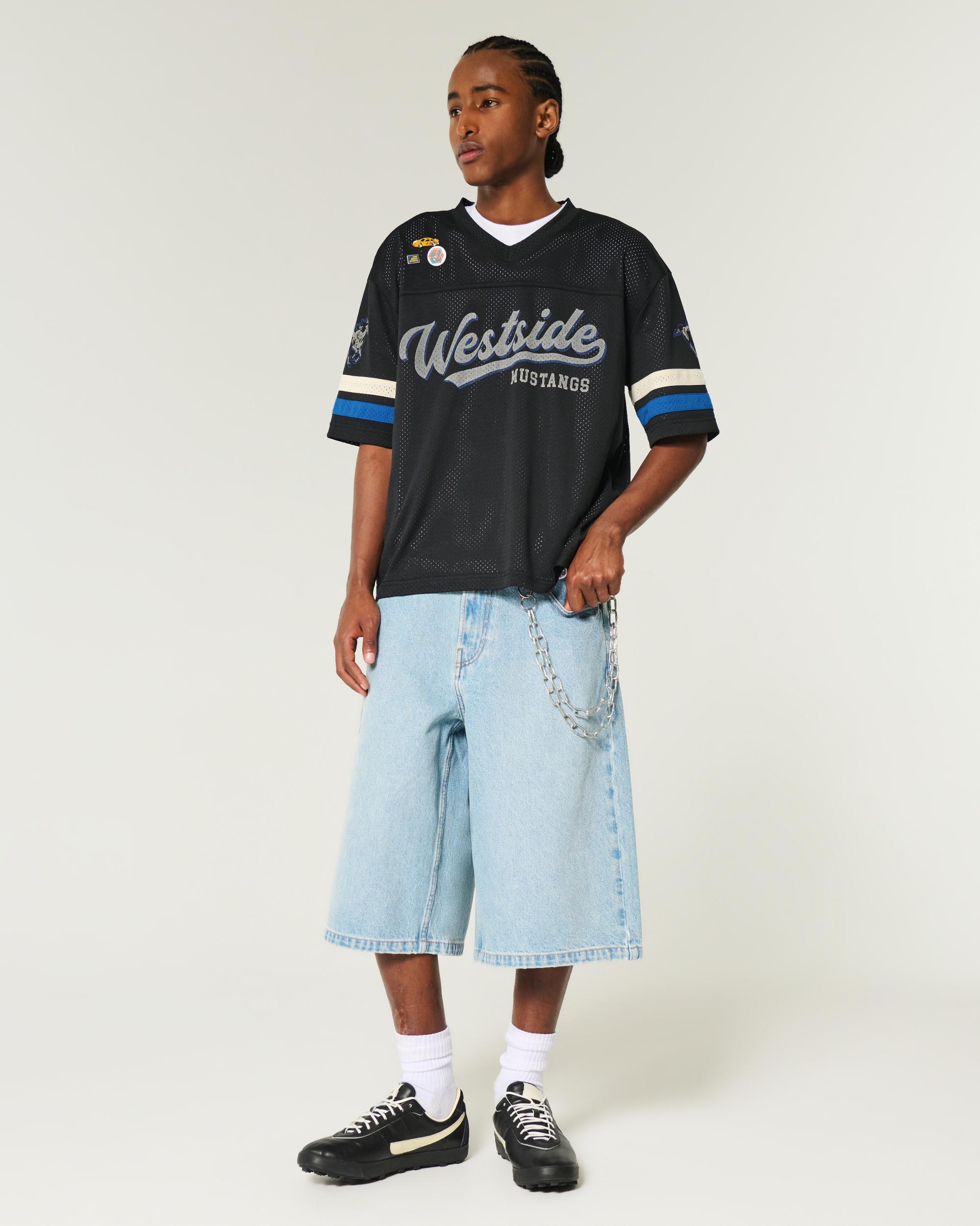 Boxy Crop Mesh North Valley Graphic Jersey Product Image