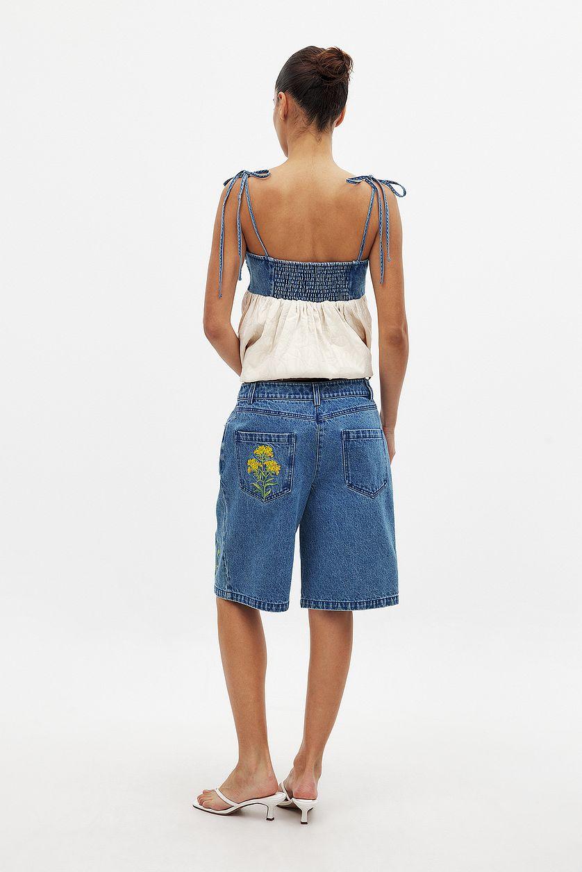 Embroidery Bermuda Shorts Product Image