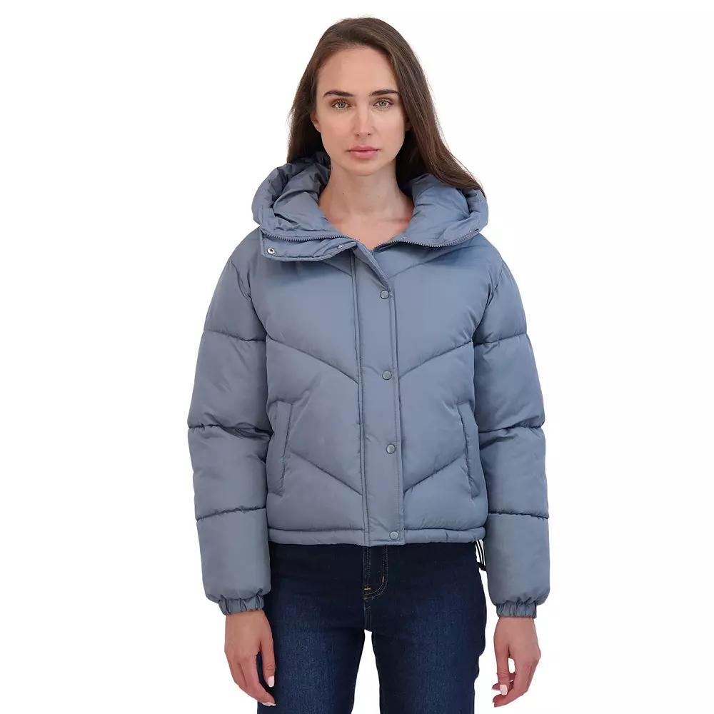 Juniors' Sebby Short Puffer Jacket, Women's,  Product Image