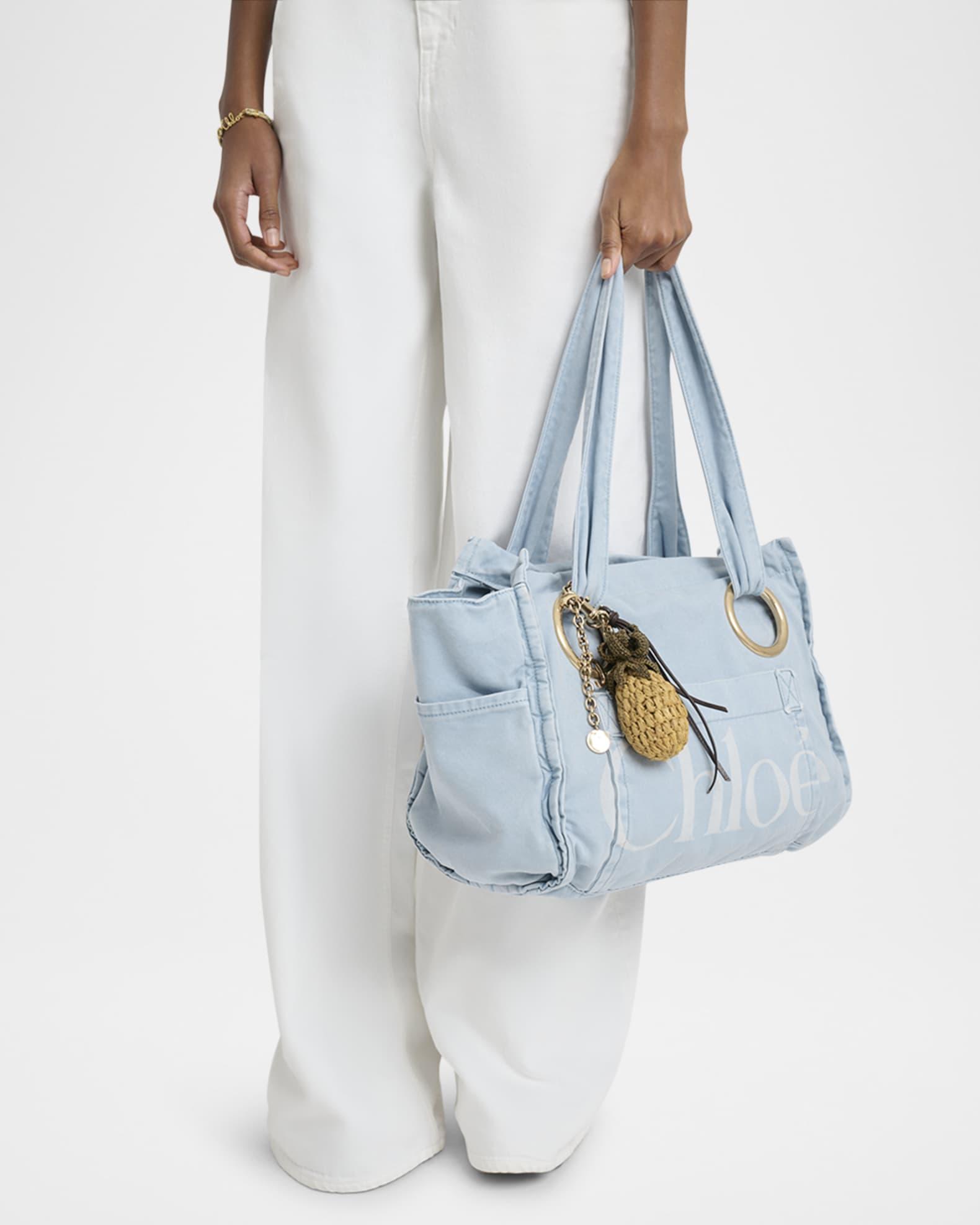 Plage Tote Bag in Washed Canvas  Product Image