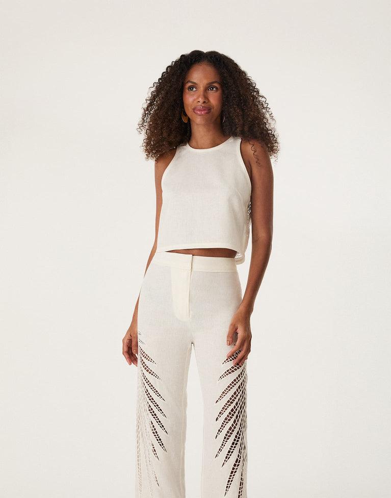 Danna Top - Off White Product Image