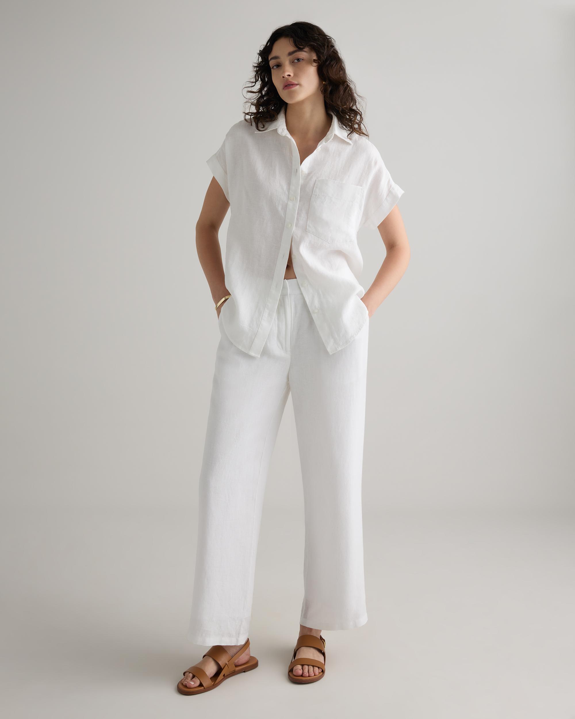 Quince | Women's 100% European Linen Camp Shirt Product Image