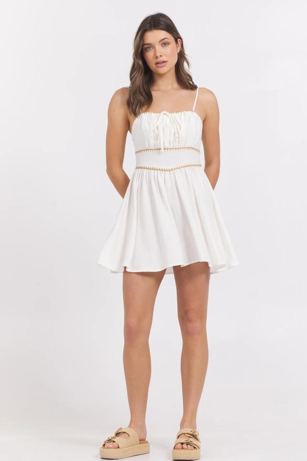 Stitch Detail Mini Dress Product Image