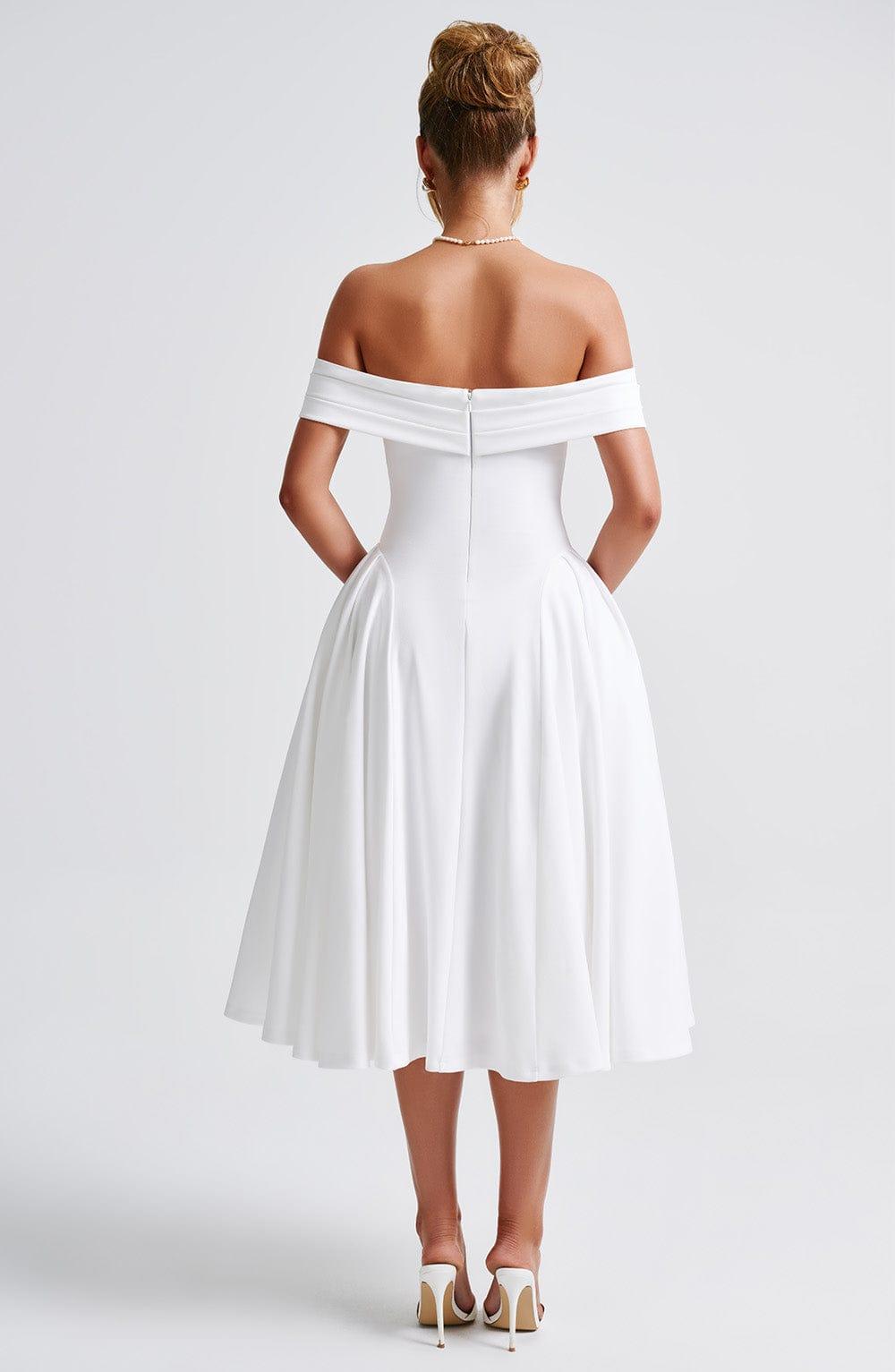 Miranda Midi Dress - Ivory Product Image