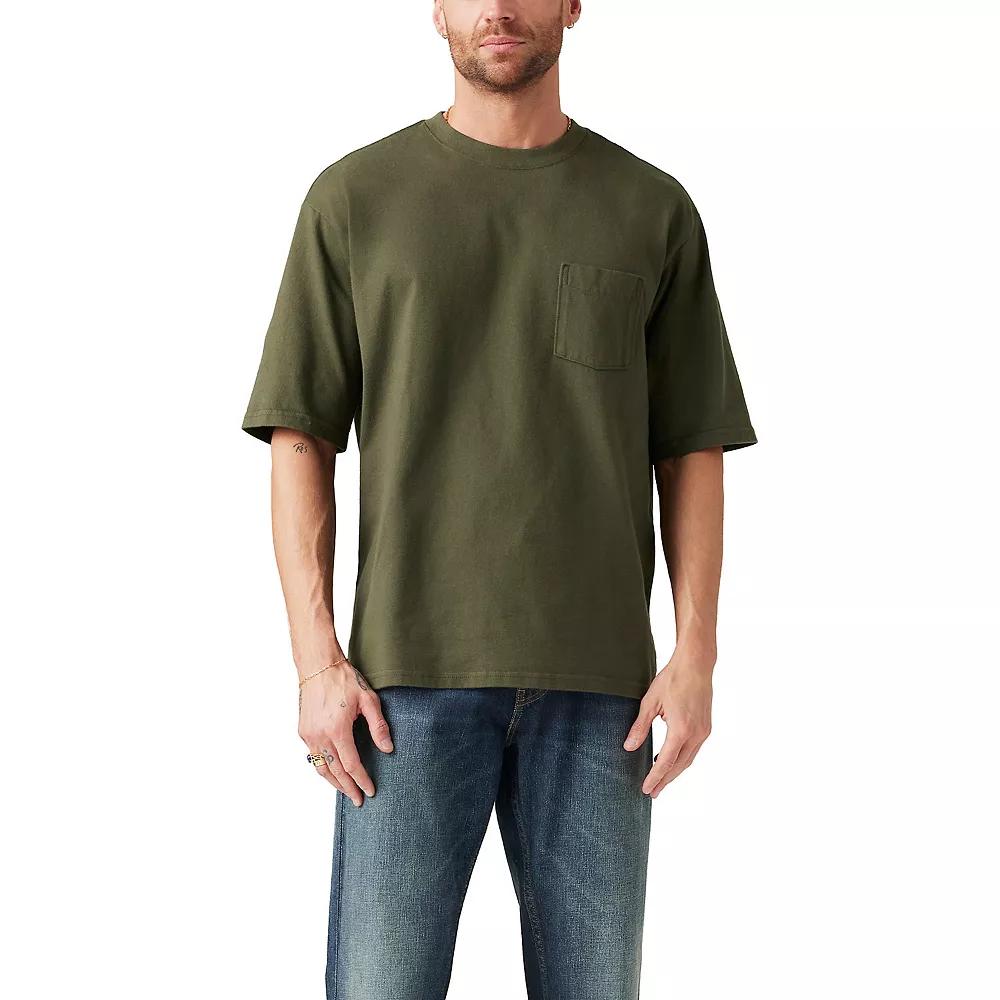 Men's Levi's® Half Sleeve Pocket T-Shirt, Size: Small, Green Night Product Image