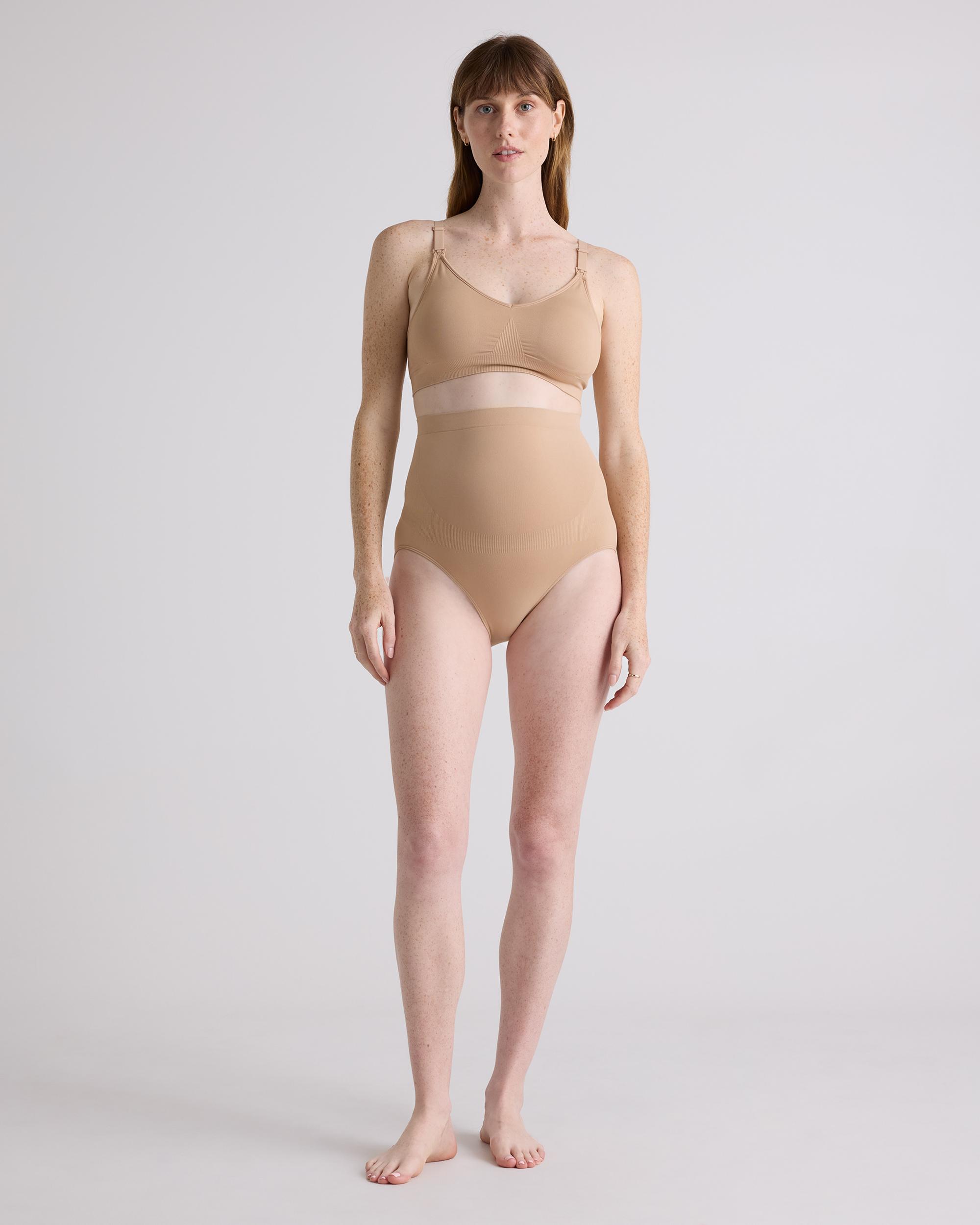 Quince | Women's Seamless Over The Belly Support Brief Cotton Product Image