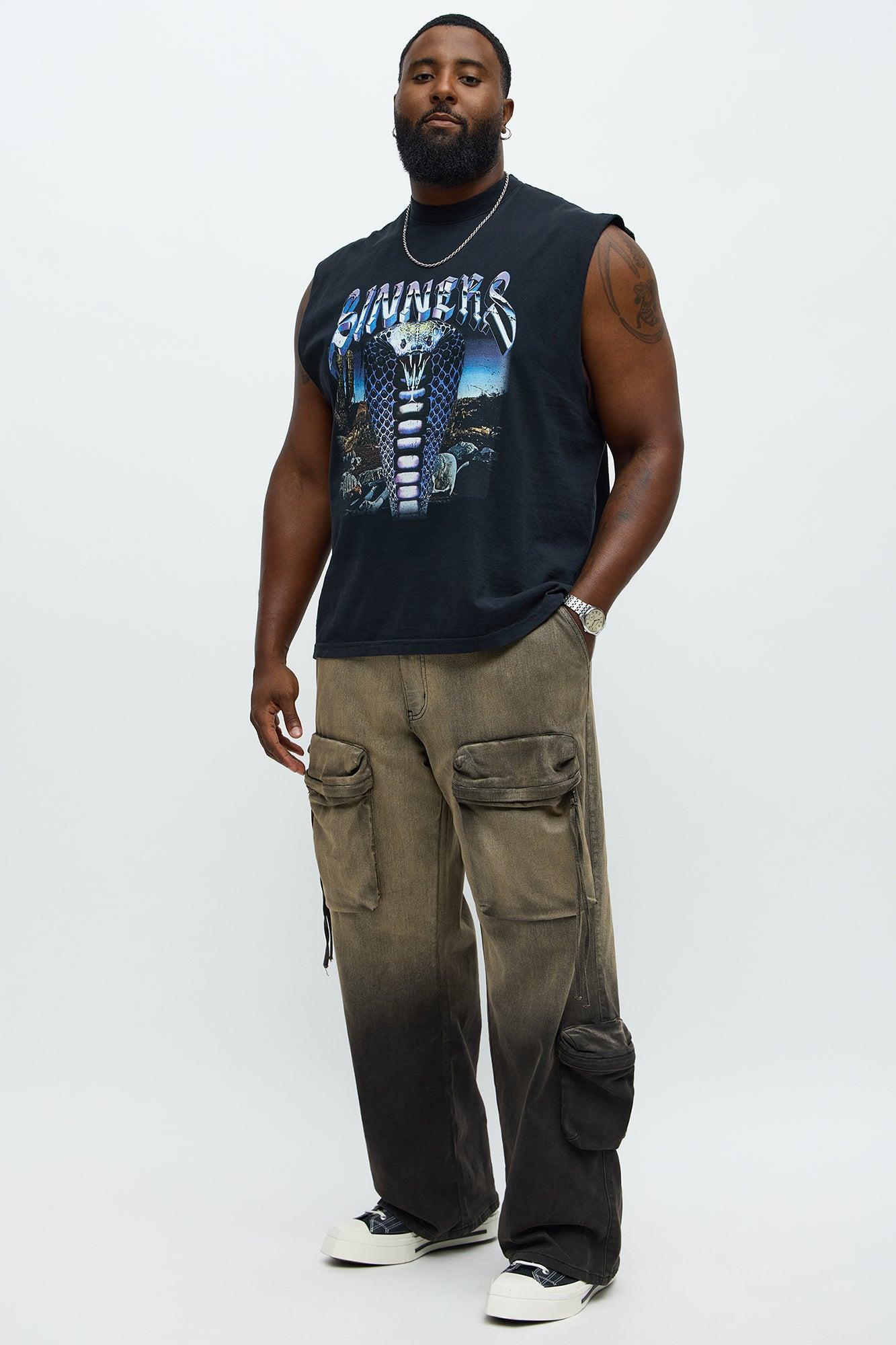 Cobra Sinners Muscle Tee - Black Male Product Image