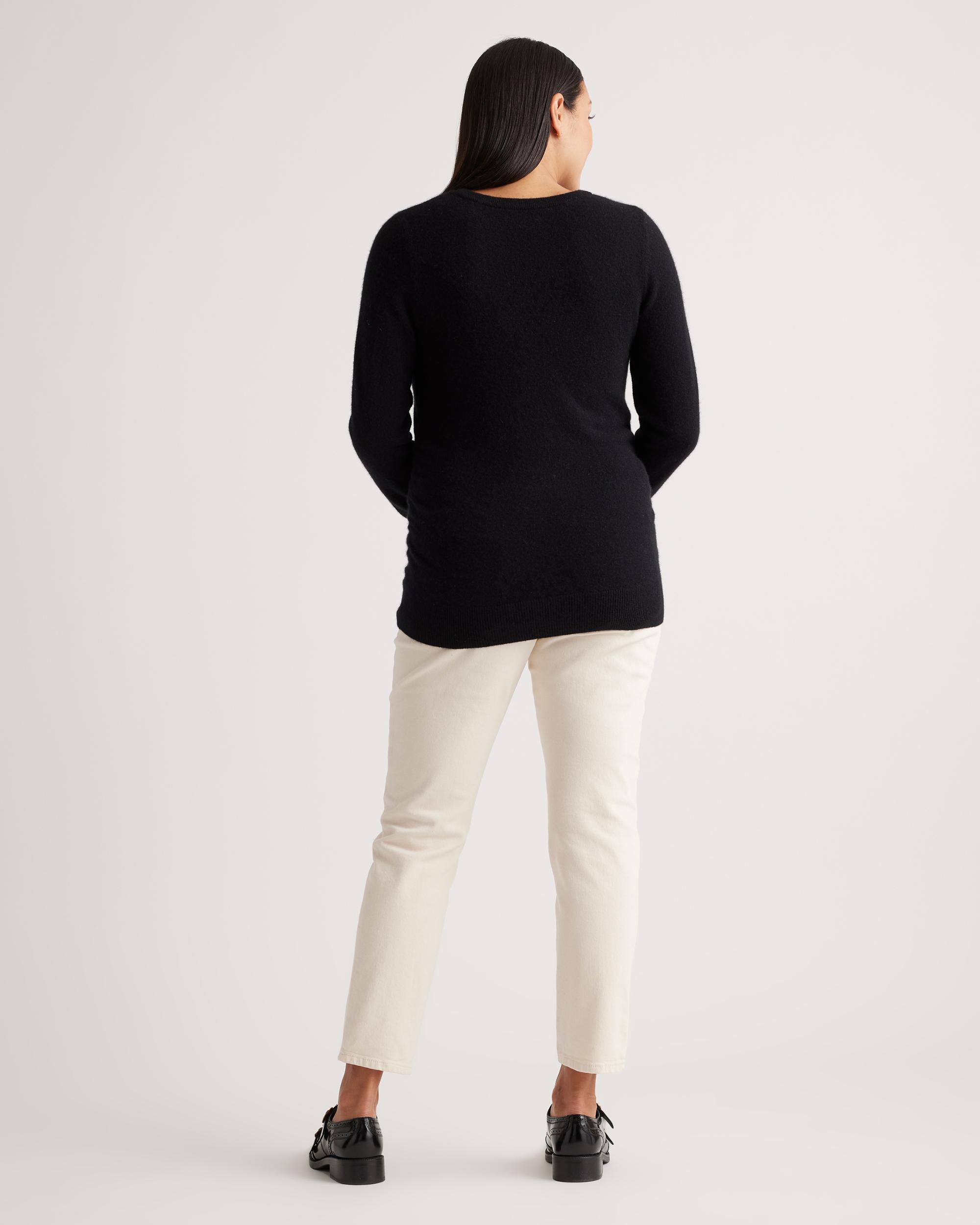 Quince | Women's Mongolian Cashmere V-Neck Maternity Sweater Size XL Product Image