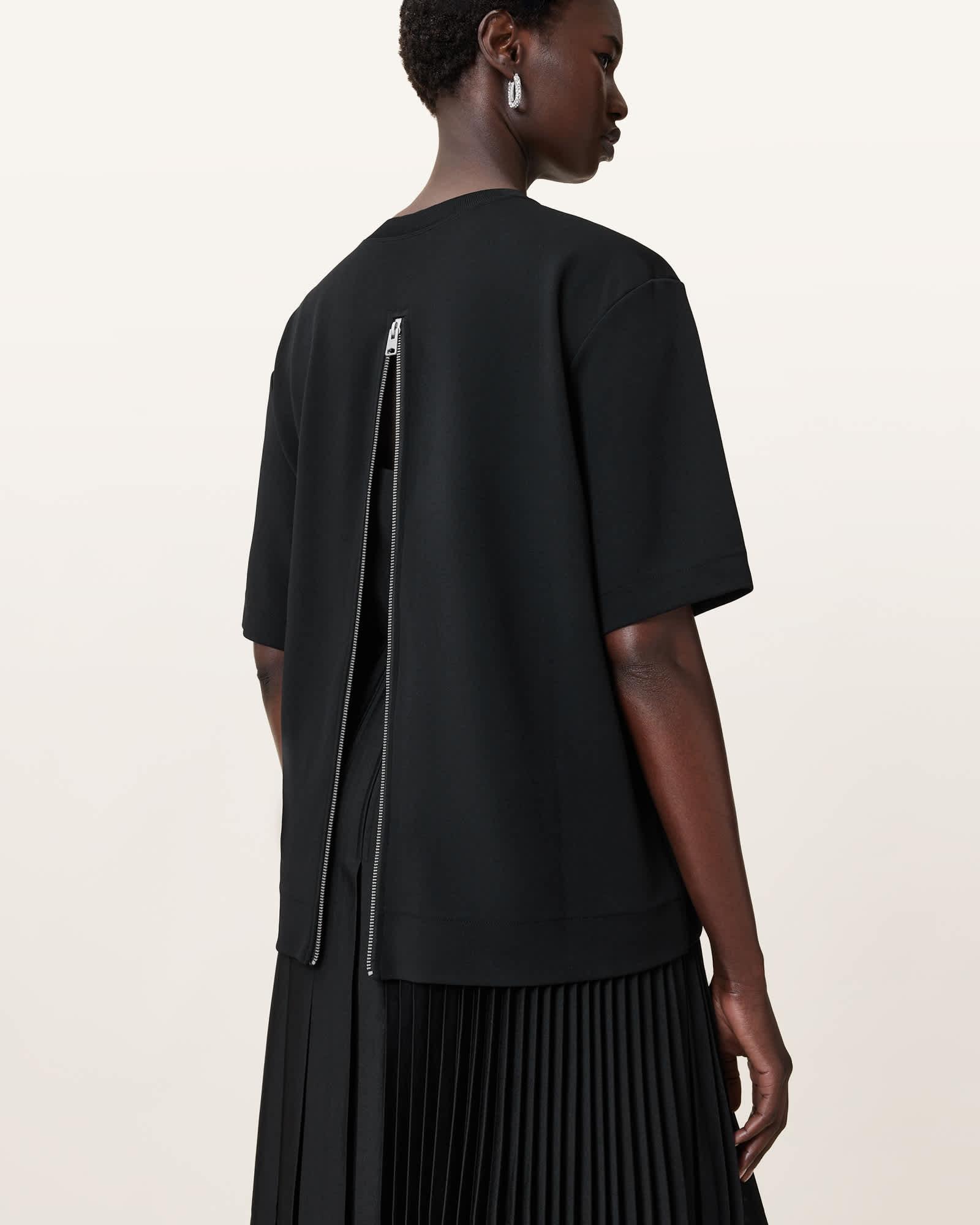 Jax 2-in-1 Maxi Dress Black | ALLSAINTS US Product Image
