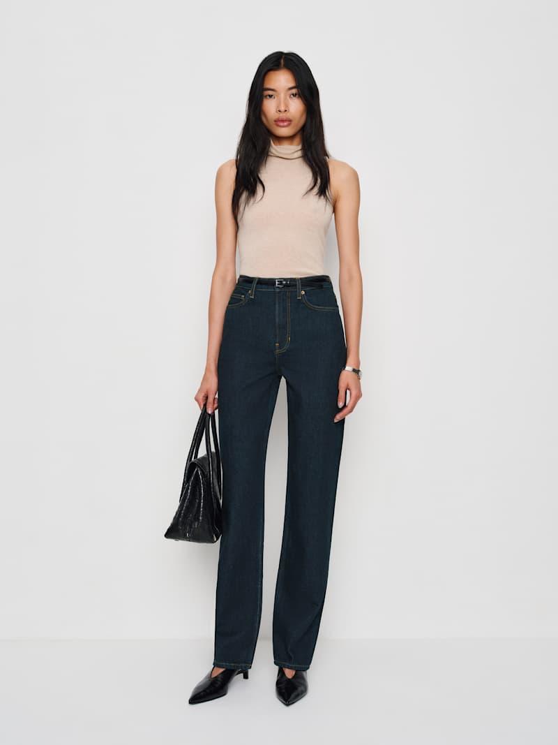 Harriet High Rise Relaxed Straight Jeans Product Image
