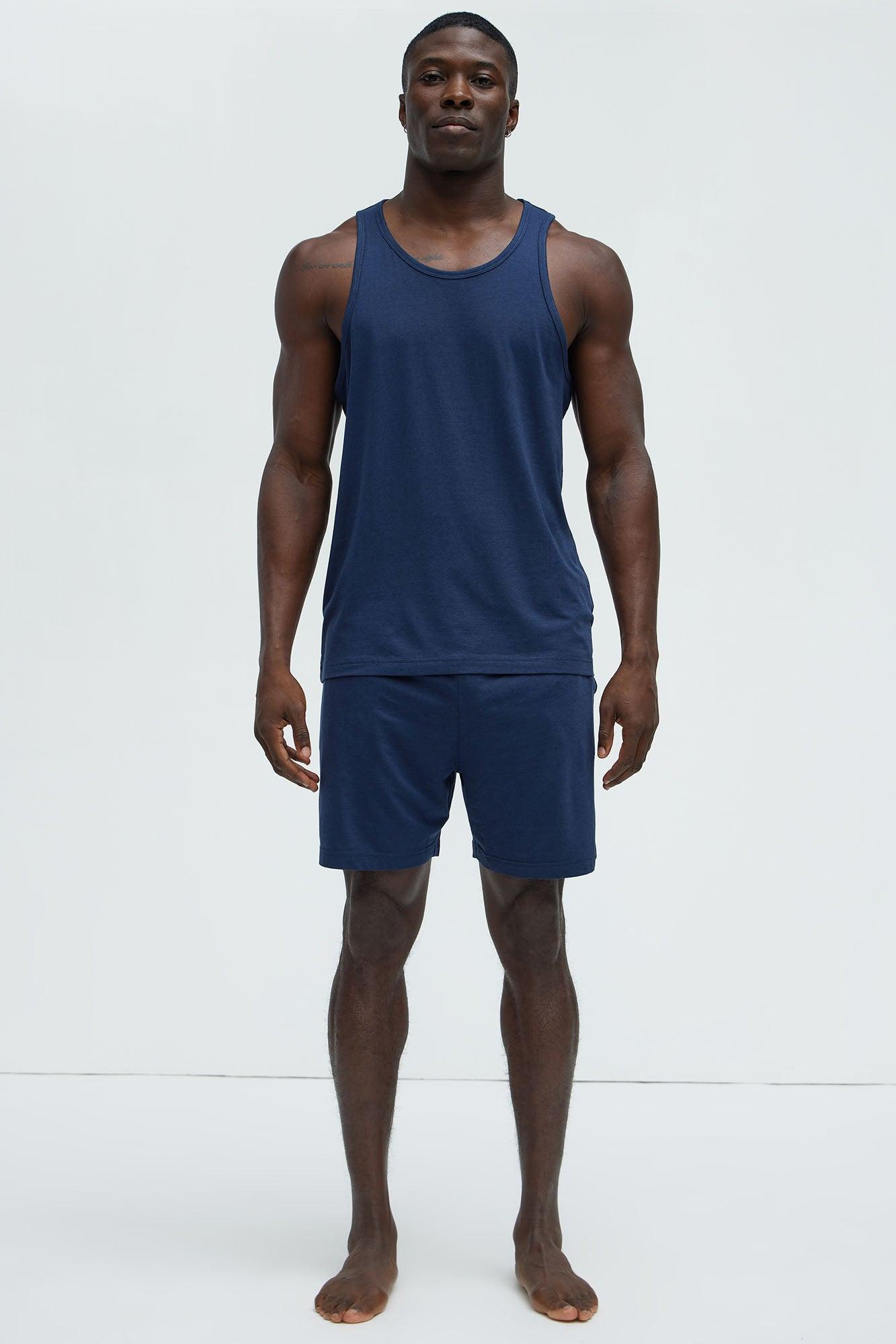 Essential Modal Lounge Tank - Navy Product Image
