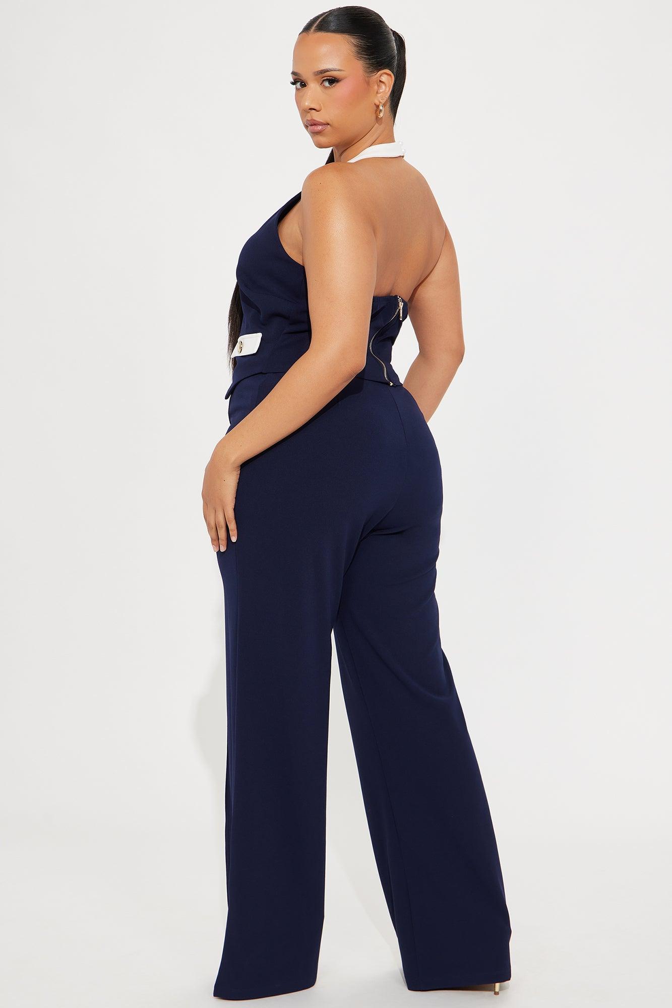 The Viola Vest And Pant Set - Navy/combo Product Image