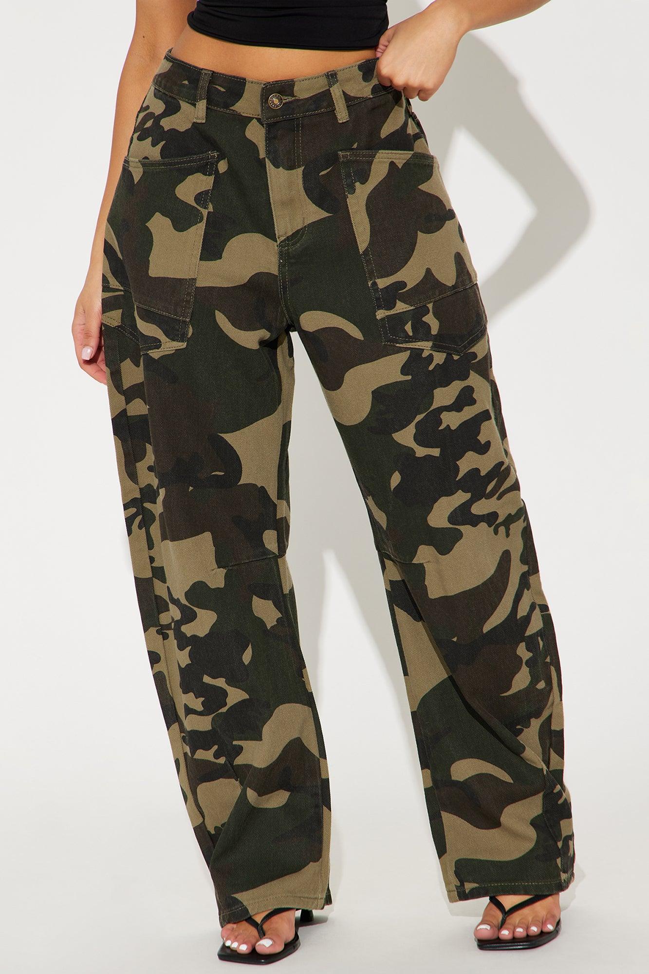 Don't Prove I'm Right Camo Barrel Pant - Olive/combo Product Image