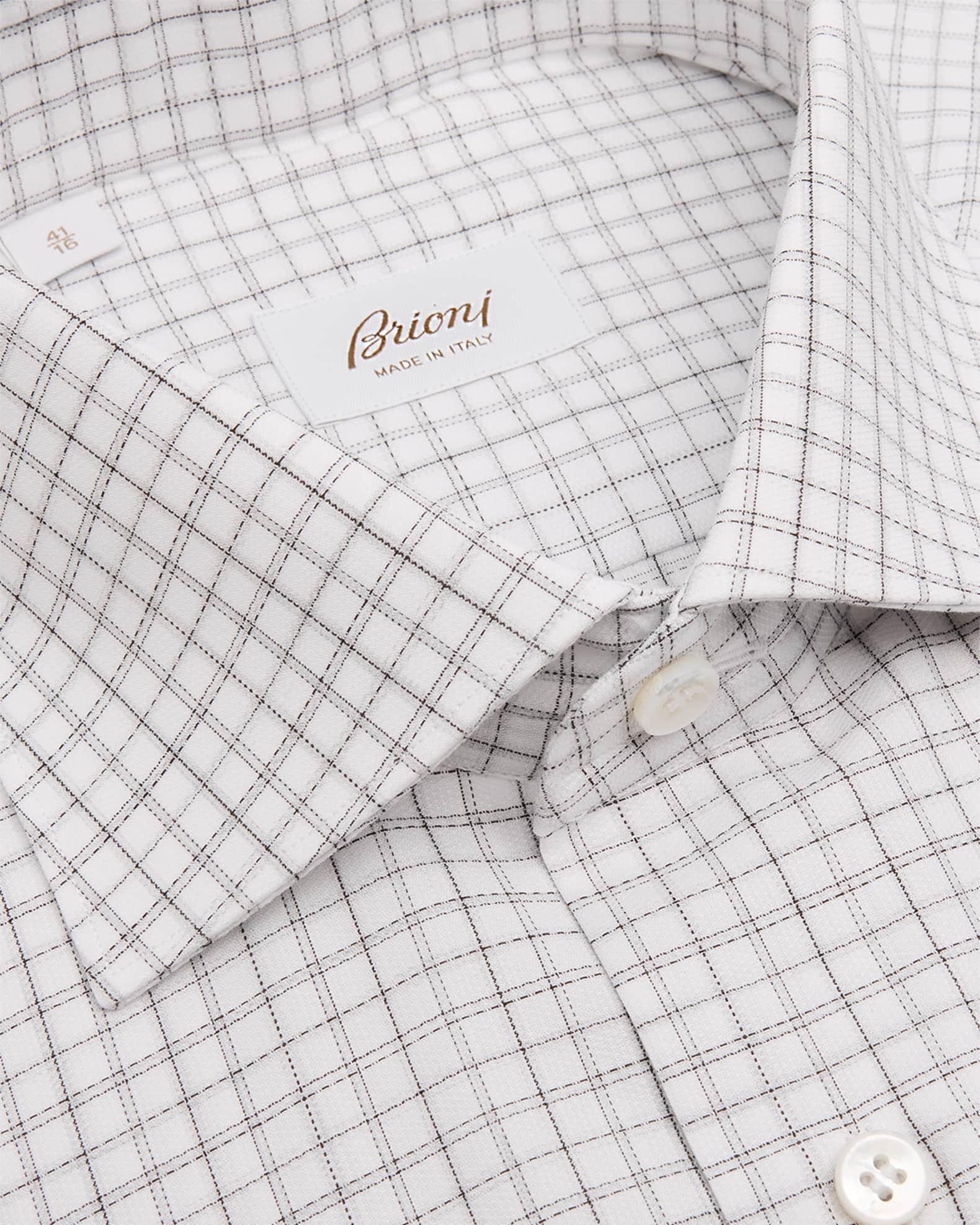 Men's Cotton Grid Check Classic-Fit Dress Shirt Product Image