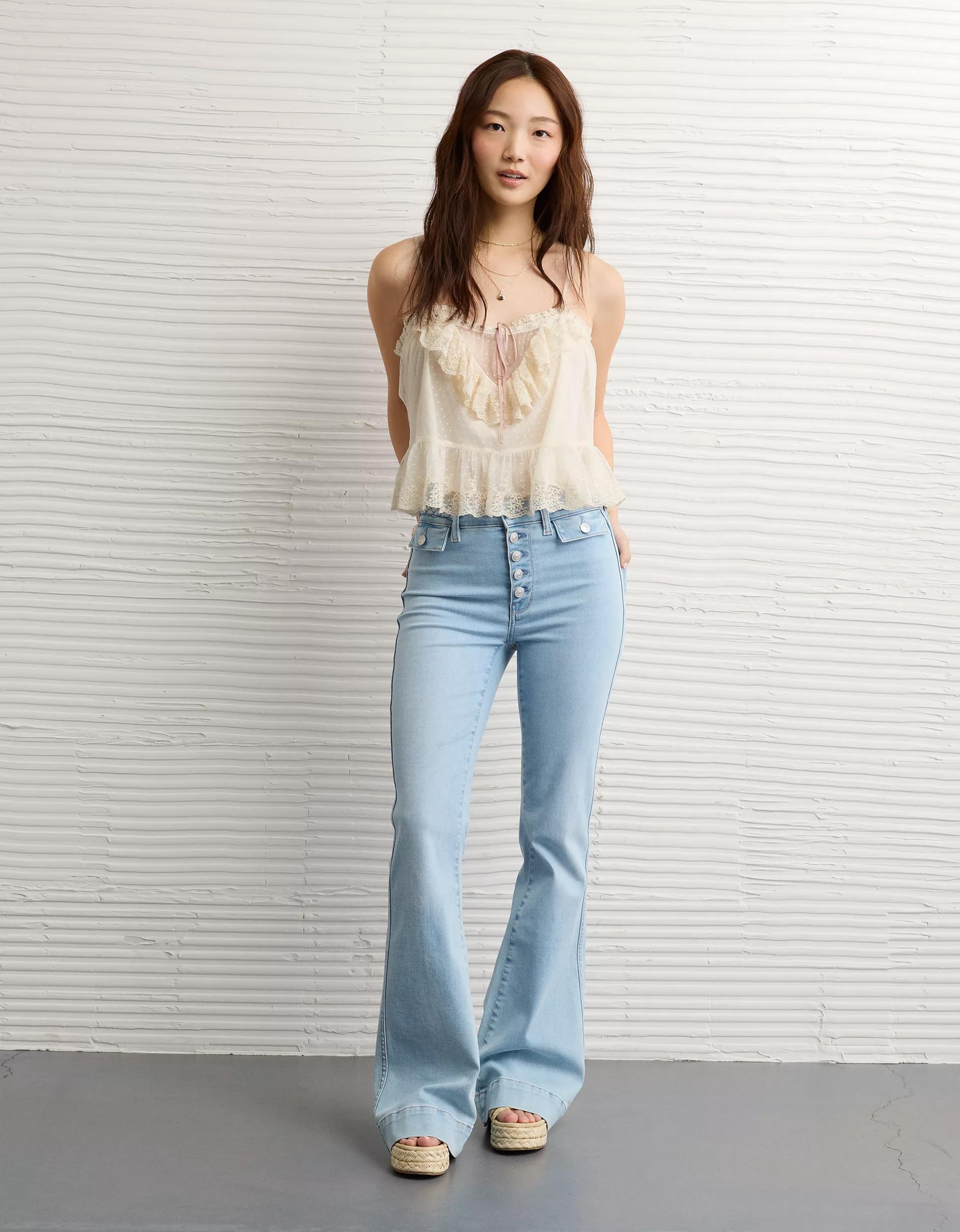 AE Mesh Ruffle Cami Product Image