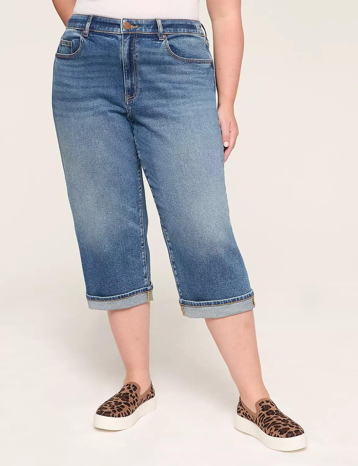 Boyfriend Fit Capri Jean Product Image