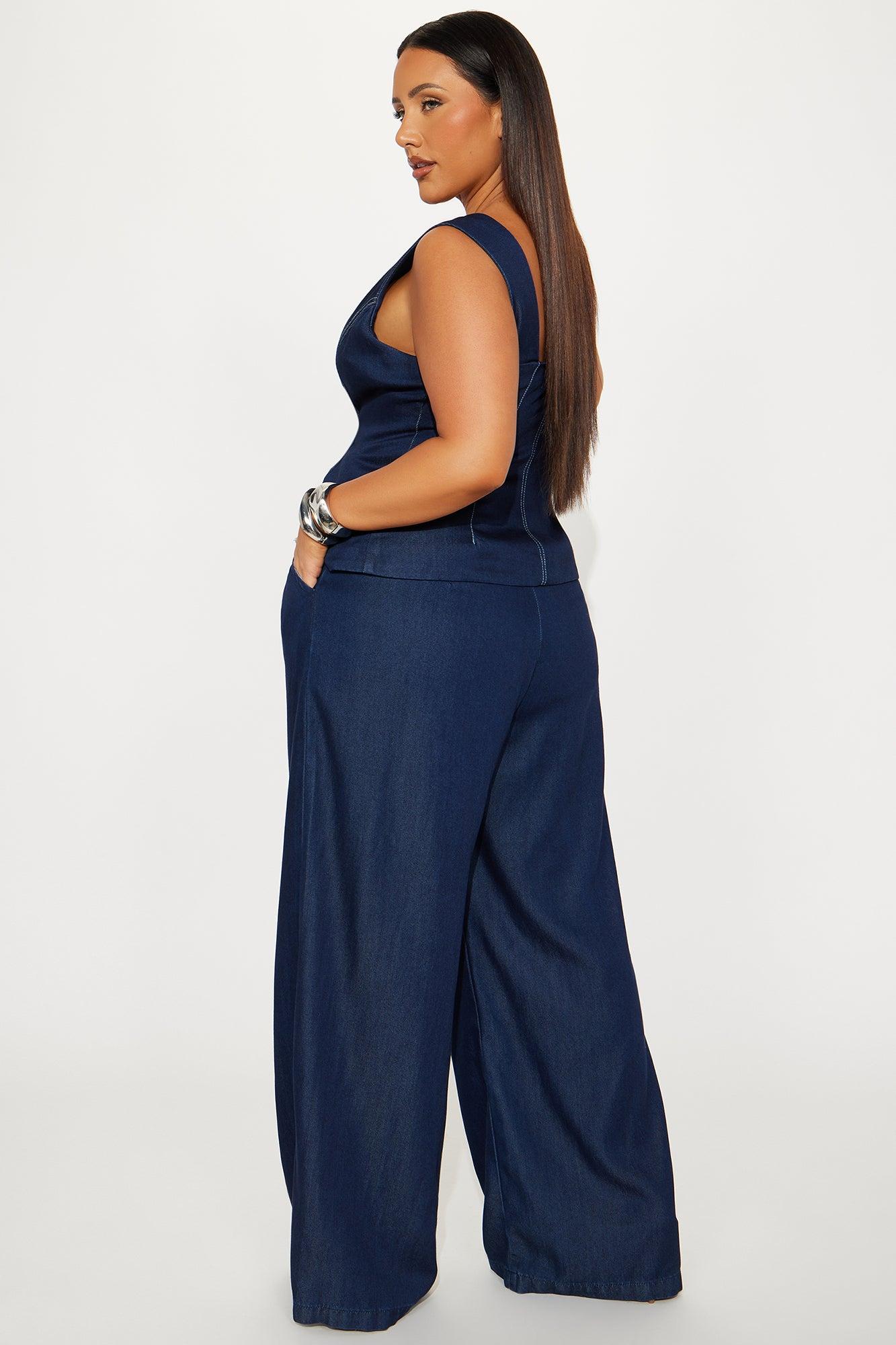 Monique Pant Set - Dark Wash Female Product Image