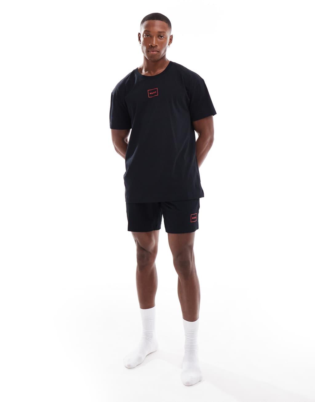 HUGO Bodywear laze t-shirt in black - part of a set Product Image