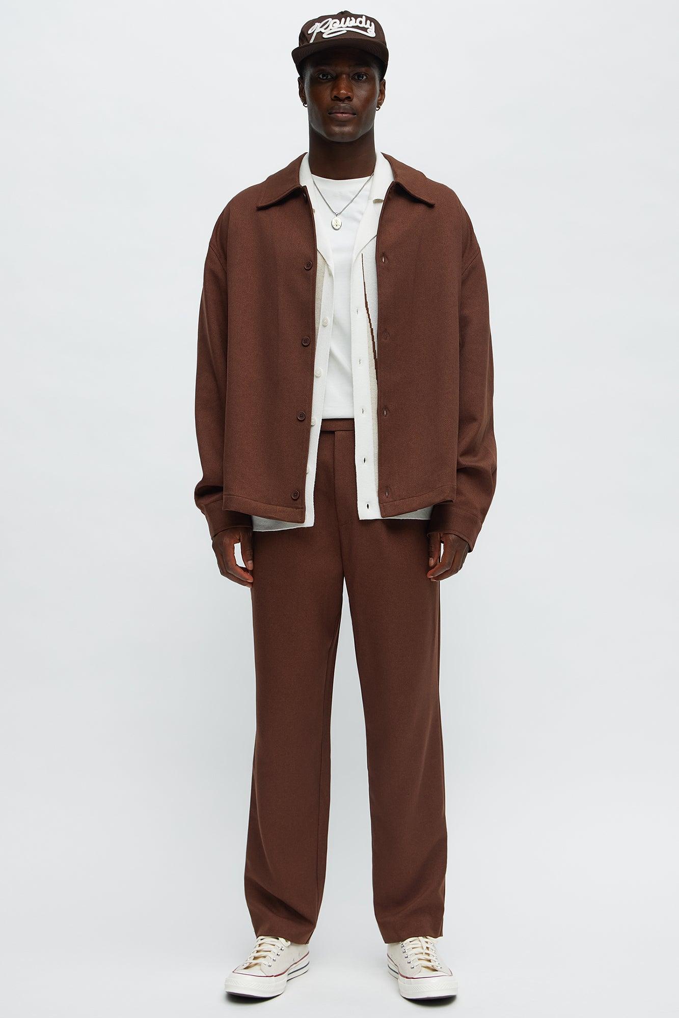 Relaxed Mara Overshirt - Brown Male Product Image