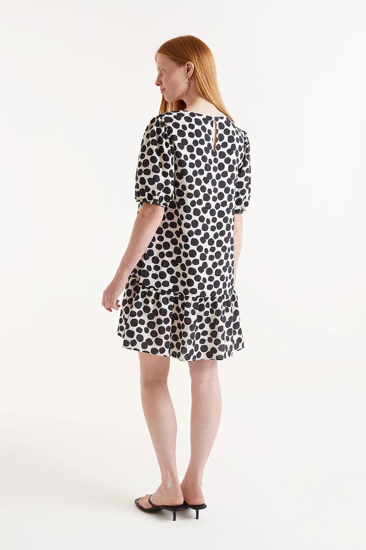 Short Dress with Polka Dot Print Product Image