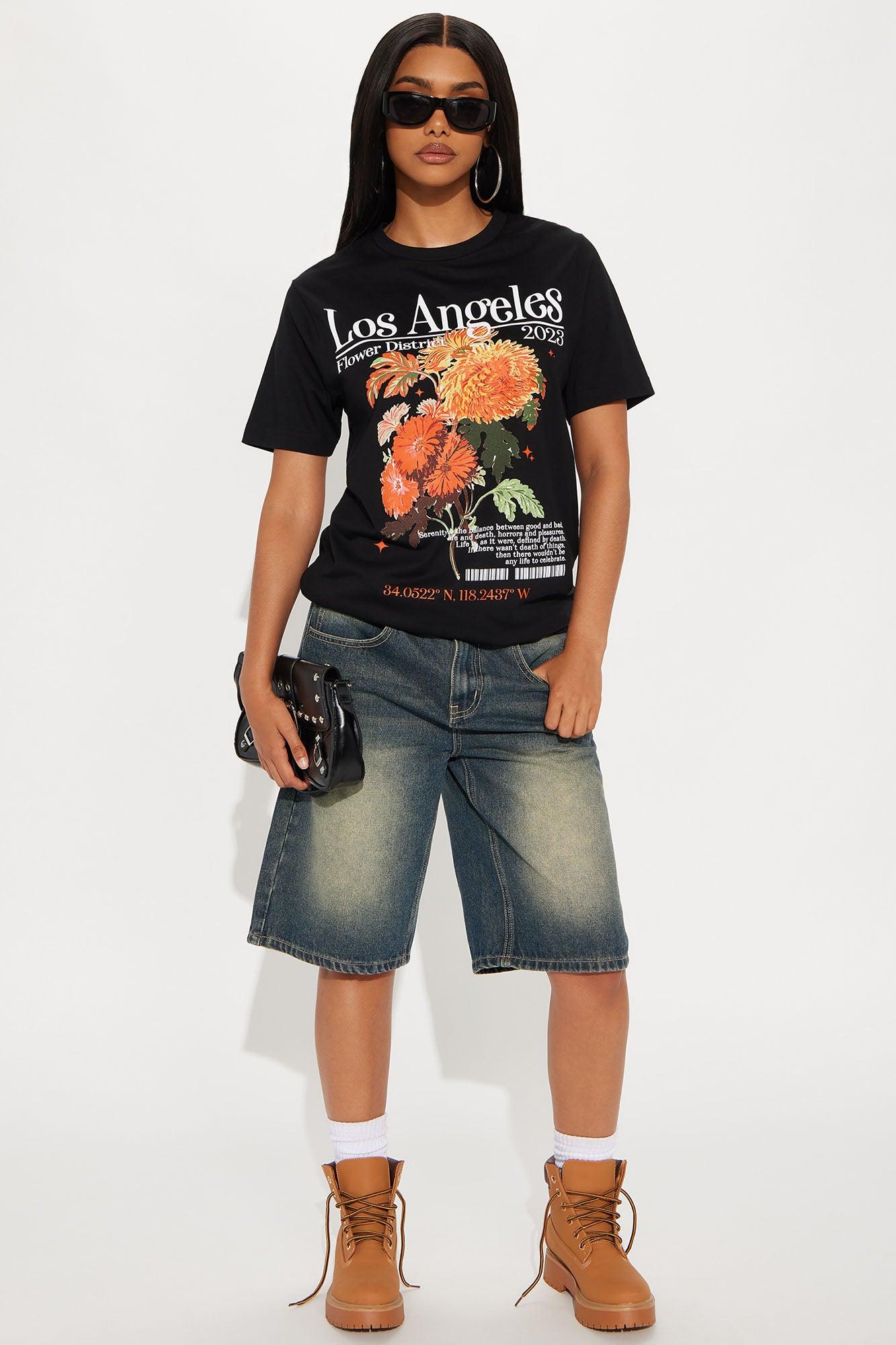 Basic Tinted Denim Jorts - Vintage Wash Female Product Image