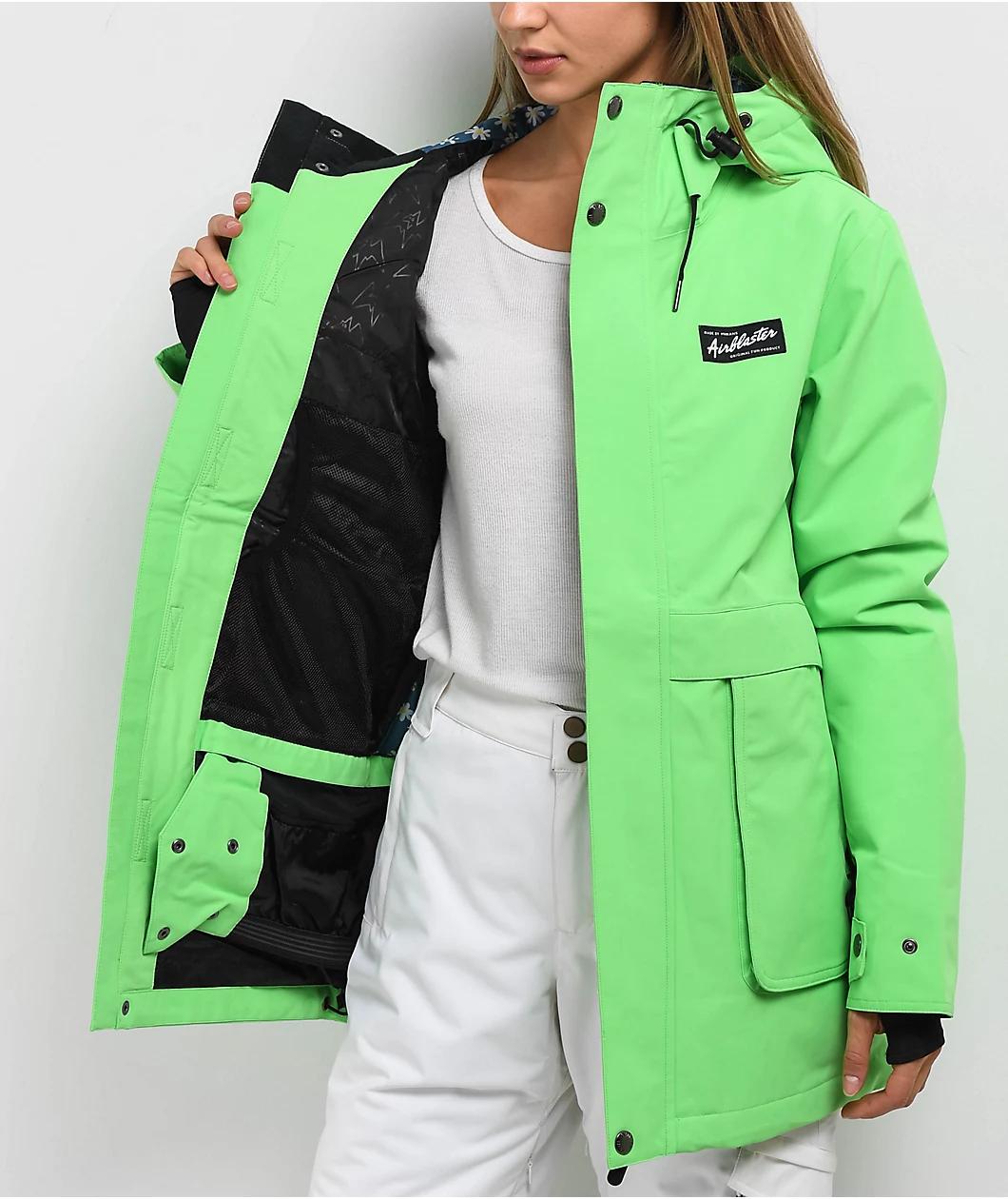 Airblaster Nicolette 15K Spring Green Snowboard Jacket  Product Image