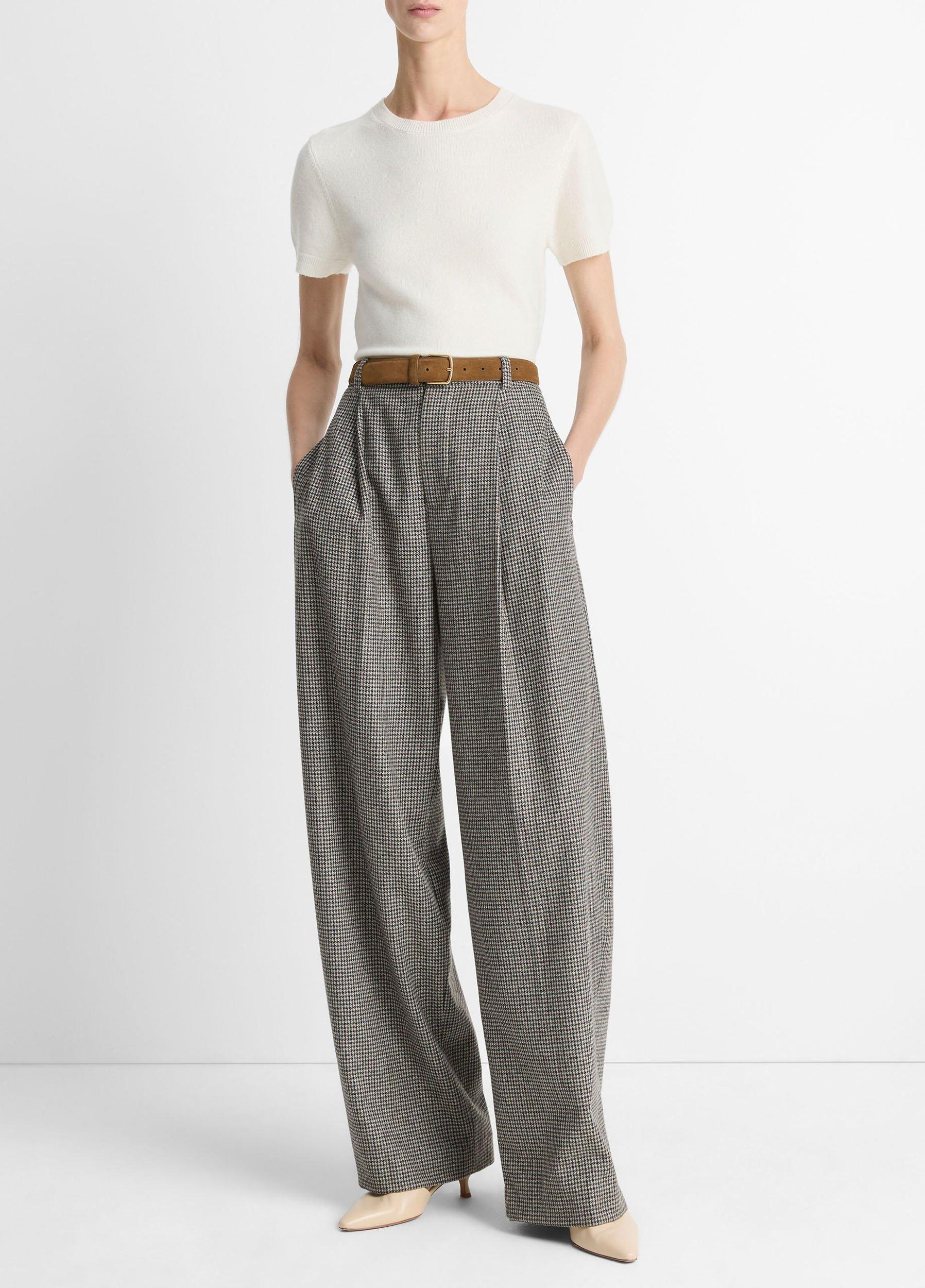 Wool & Cashmere-Blend Short-Sleeve Sweater Product Image