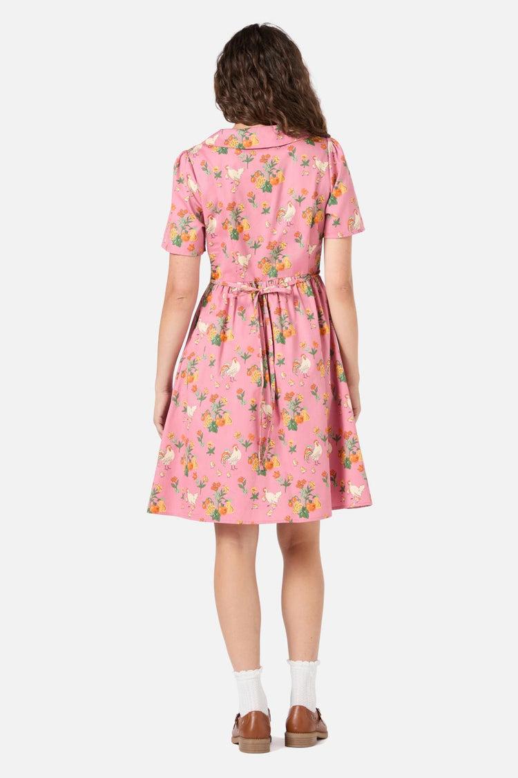 Chickens Mini Shirt Dress Product Image