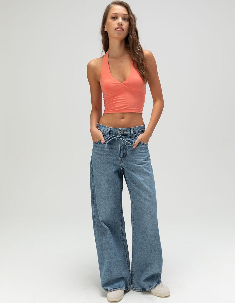 FULL TILT Butter Soft Womens Halter Top - CORAL Product Image