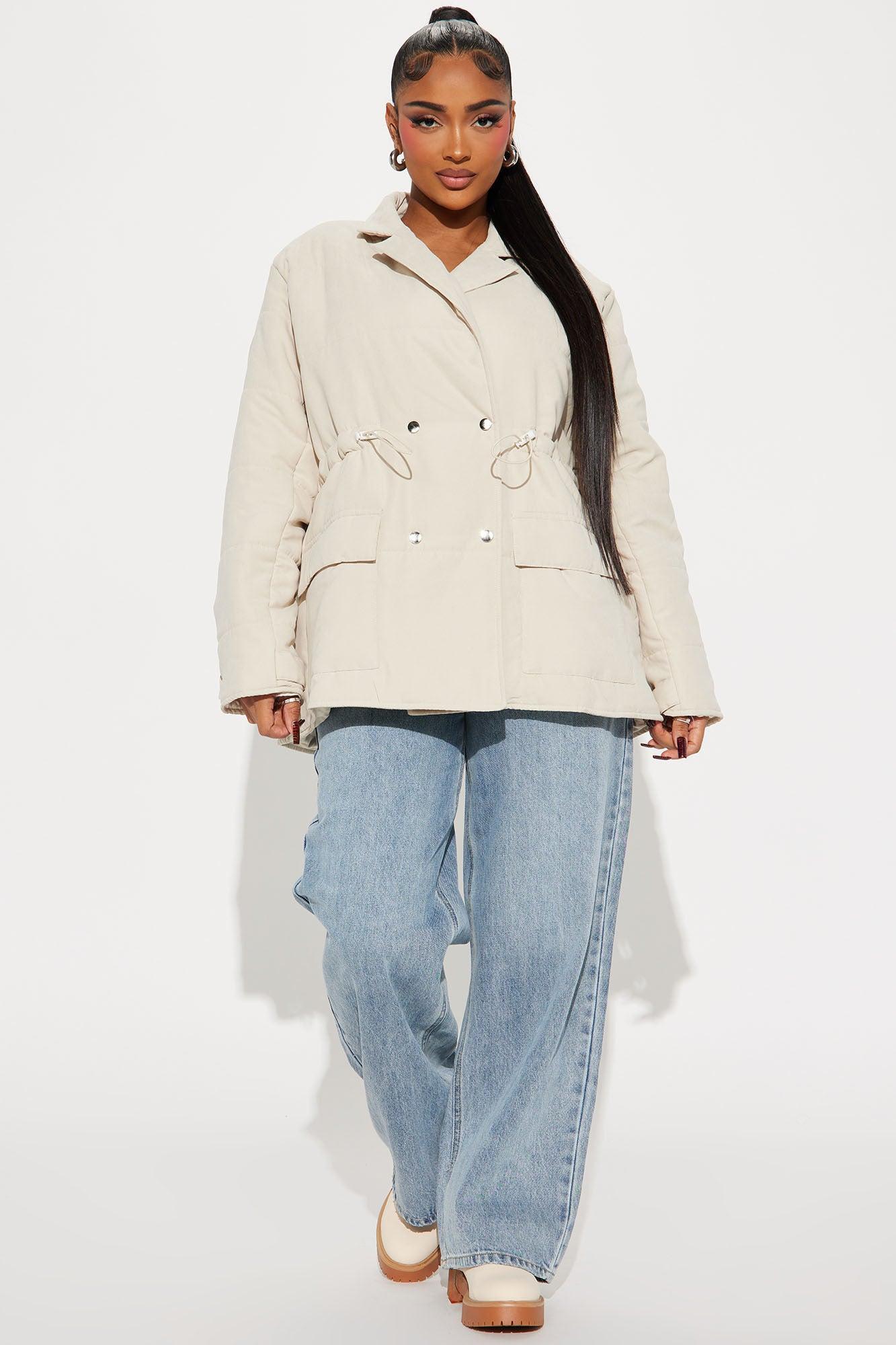 Show Love Puffer Jacket - Cream Product Image