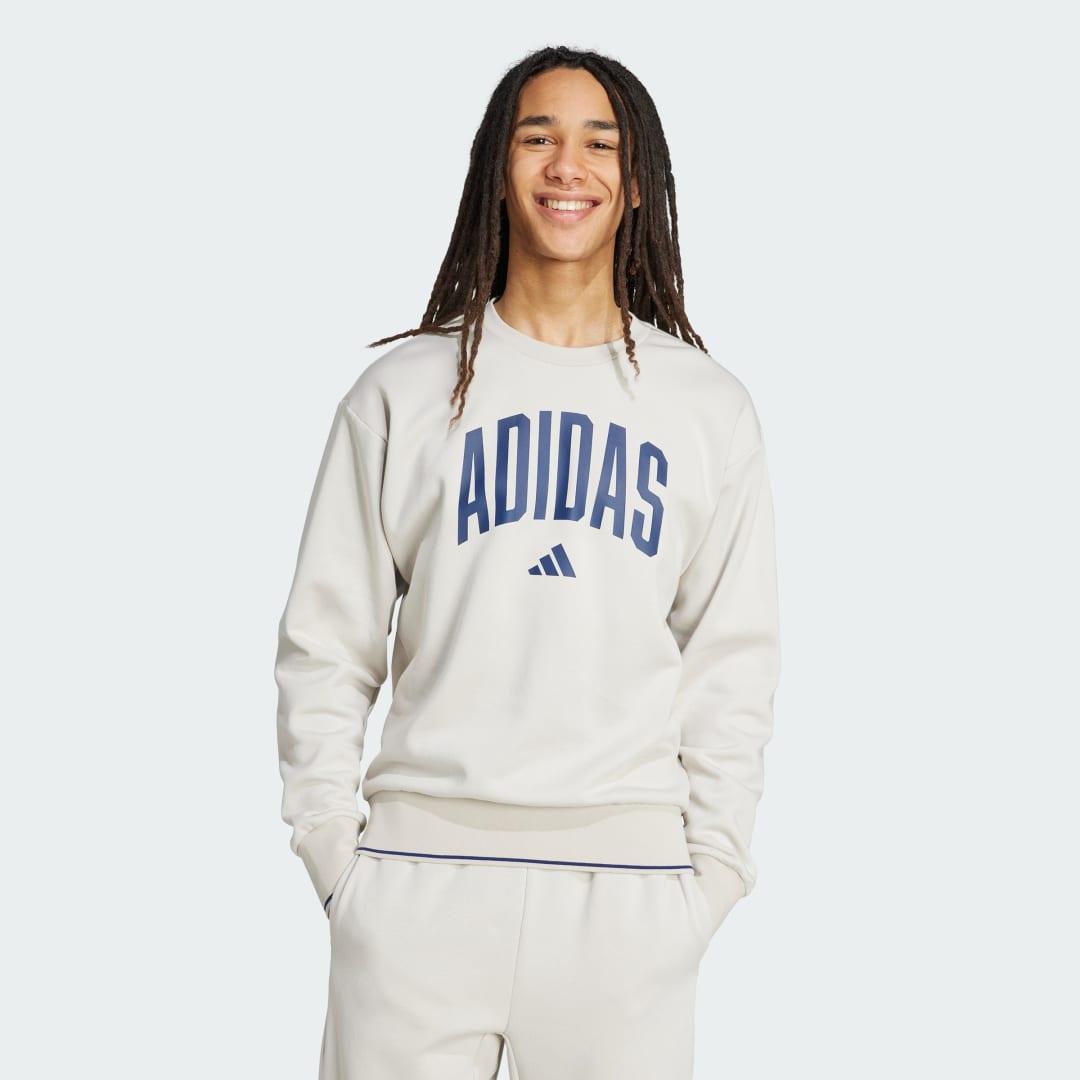adidas Collegiate Sweat Dark Blue M Mens Product Image